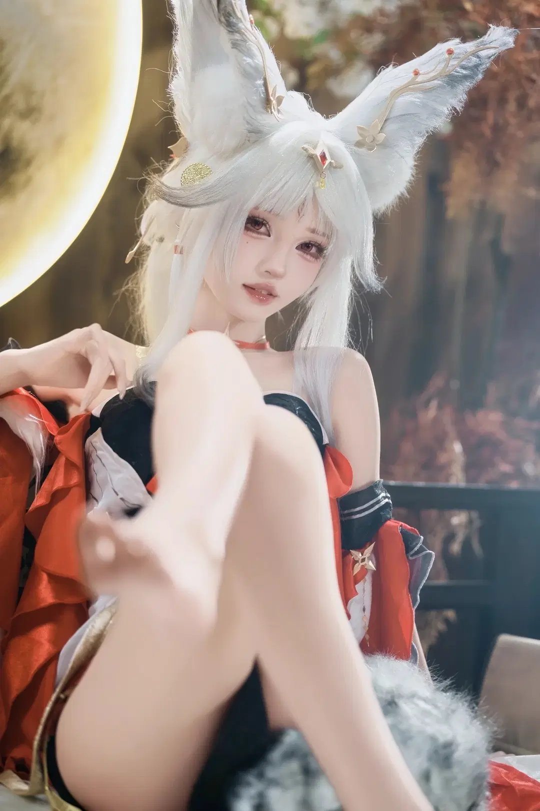 [Xin-2 cosplay] Wuthering Waves Silver-Haired Kemonomimi Girl: Exceptional Garment Texture and Detail by 茶包 - Image 10