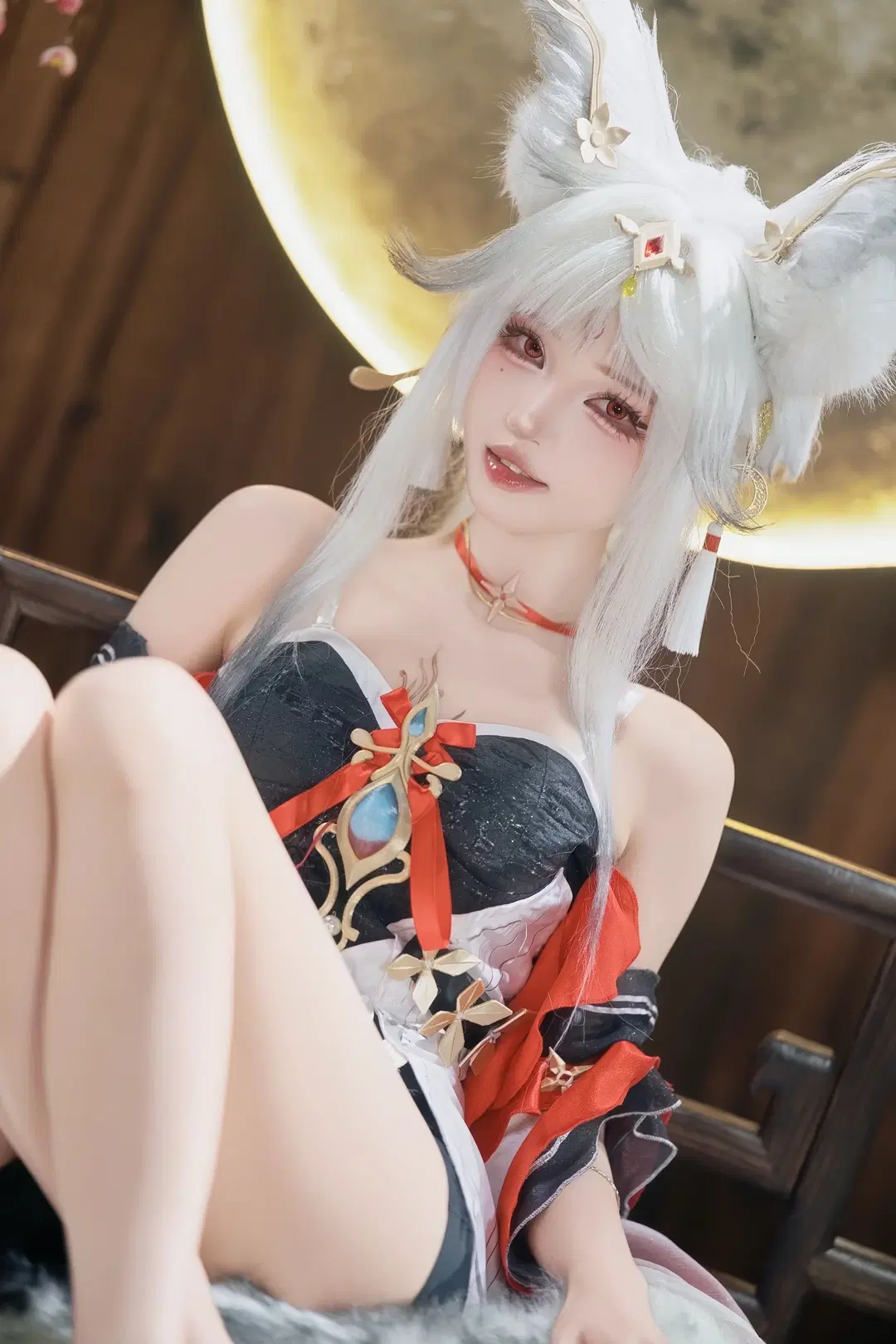 [Xin-2 cosplay] Wuthering Waves Silver-Haired Kemonomimi Girl: Exceptional Garment Texture and Detail by 茶包 - Image 11