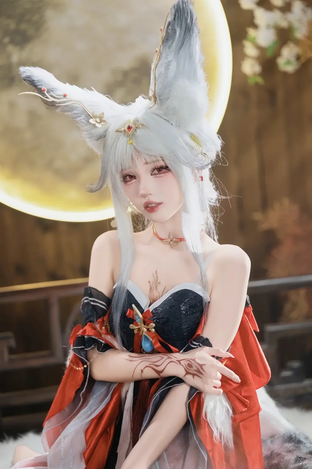 [Xin-2 cosplay] Wuthering Waves Silver-Haired Kemonomimi Girl: Exceptional Garment Texture and Detail by 茶包 - Image 3
