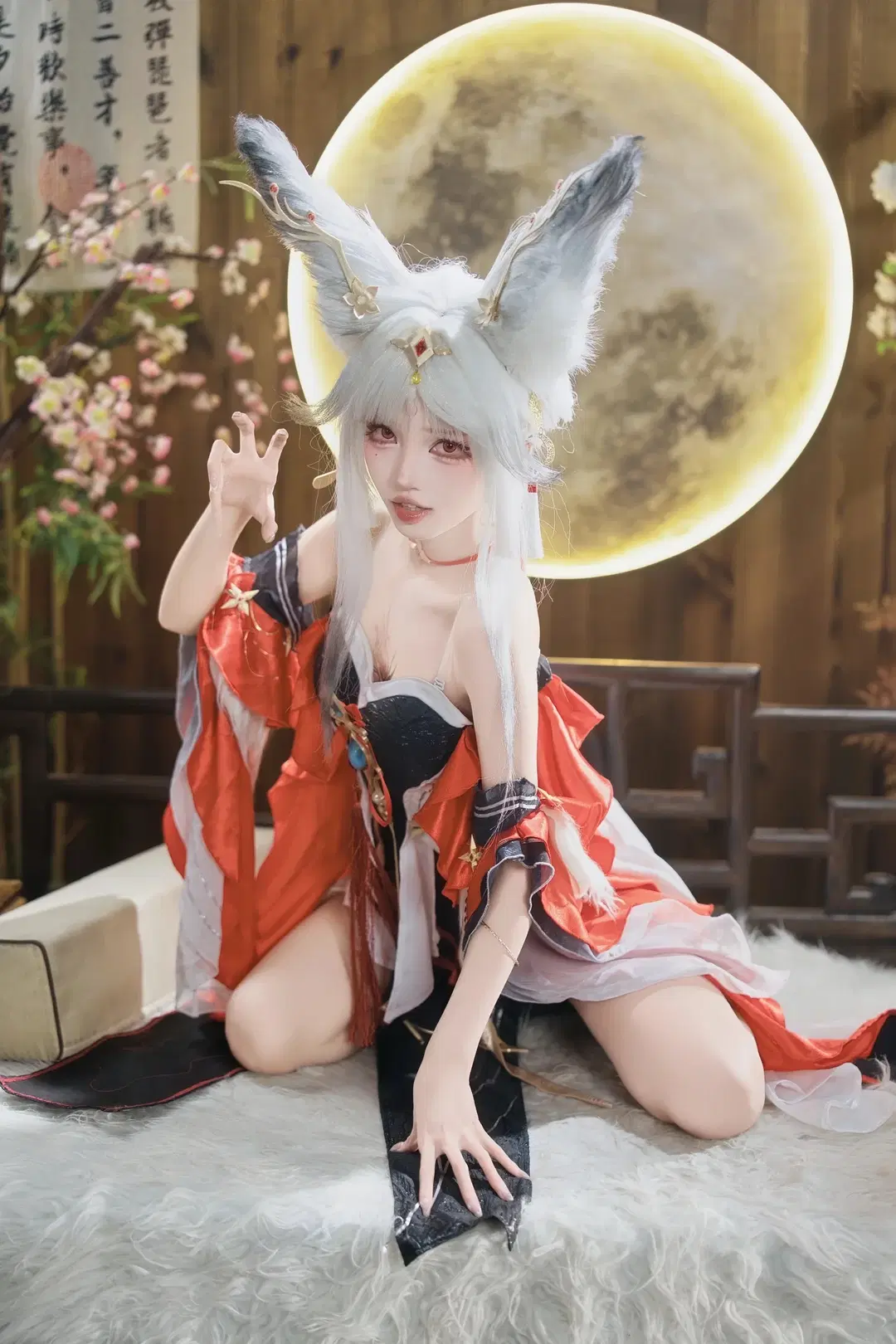 [Xin-2 cosplay] Wuthering Waves Silver-Haired Kemonomimi Girl: Exceptional Garment Texture and Detail by 茶包 - Image 5