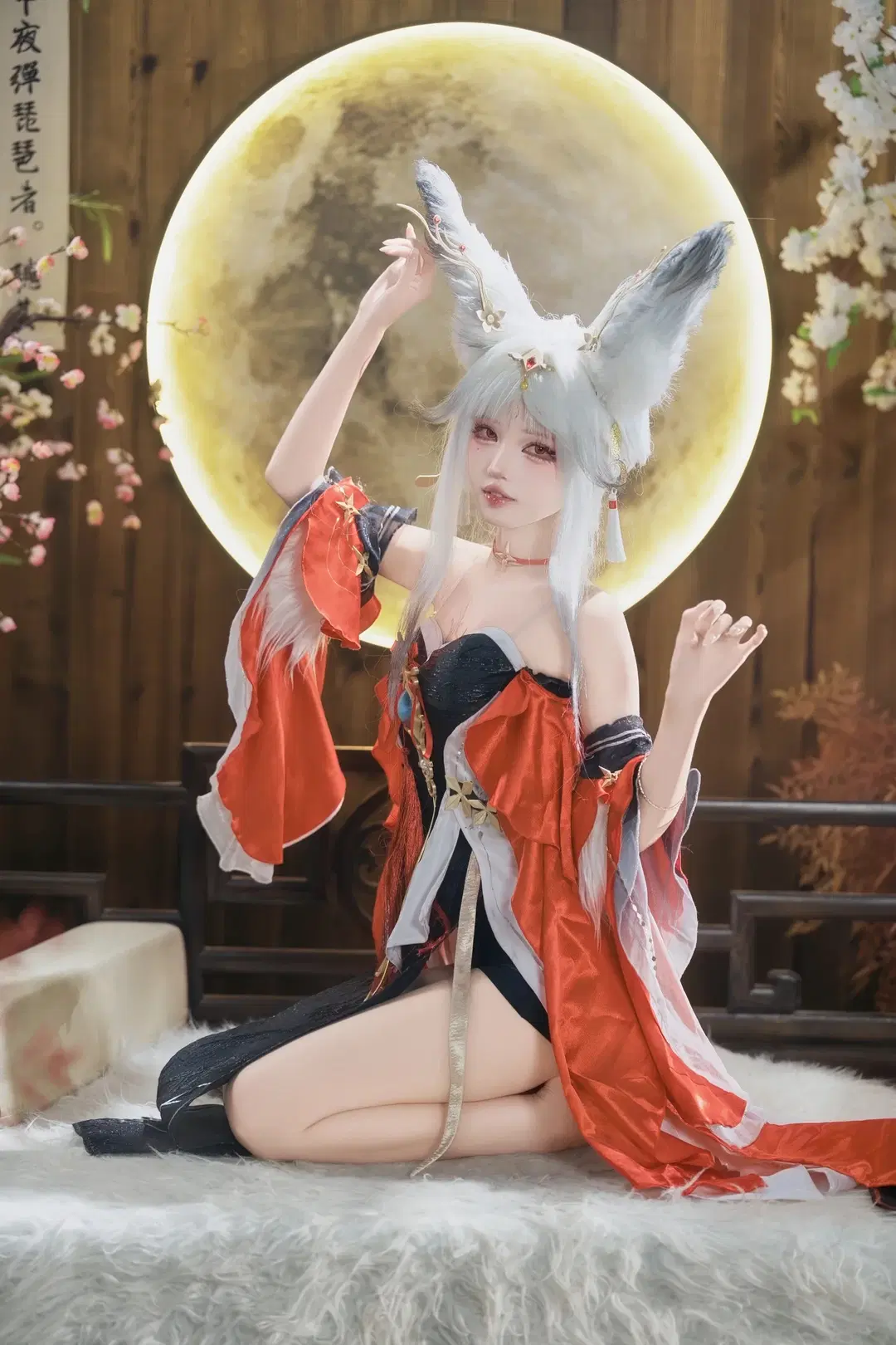 [Xin-2 cosplay] Wuthering Waves Silver-Haired Kemonomimi Girl: Exceptional Garment Texture and Detail by 茶包 - Image 6