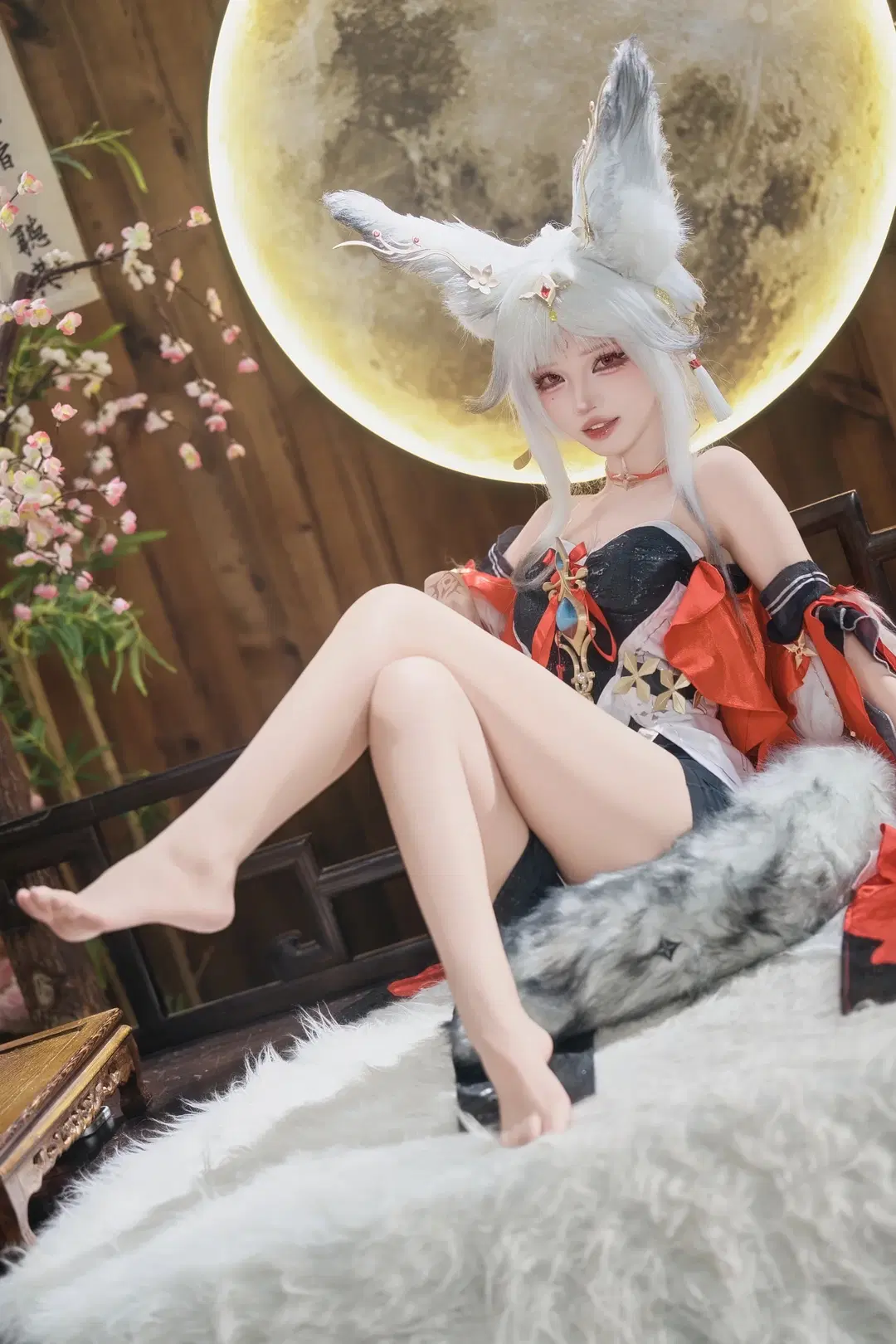 [Xin-2 cosplay] Wuthering Waves Silver-Haired Kemonomimi Girl: Exceptional Garment Texture and Detail by 茶包 - Image 8