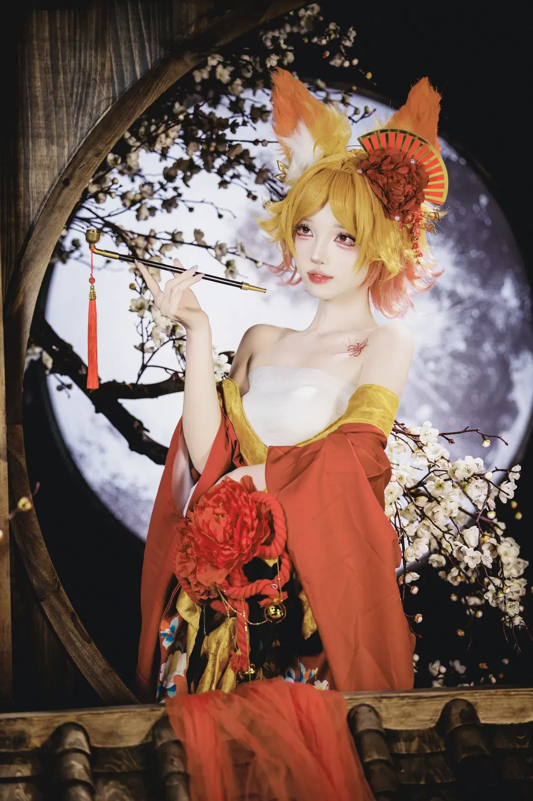 [Daji cosplay] Honor of Kings Crimson Night Oiran: Every Frown and Smile by 茶包 - Image 3