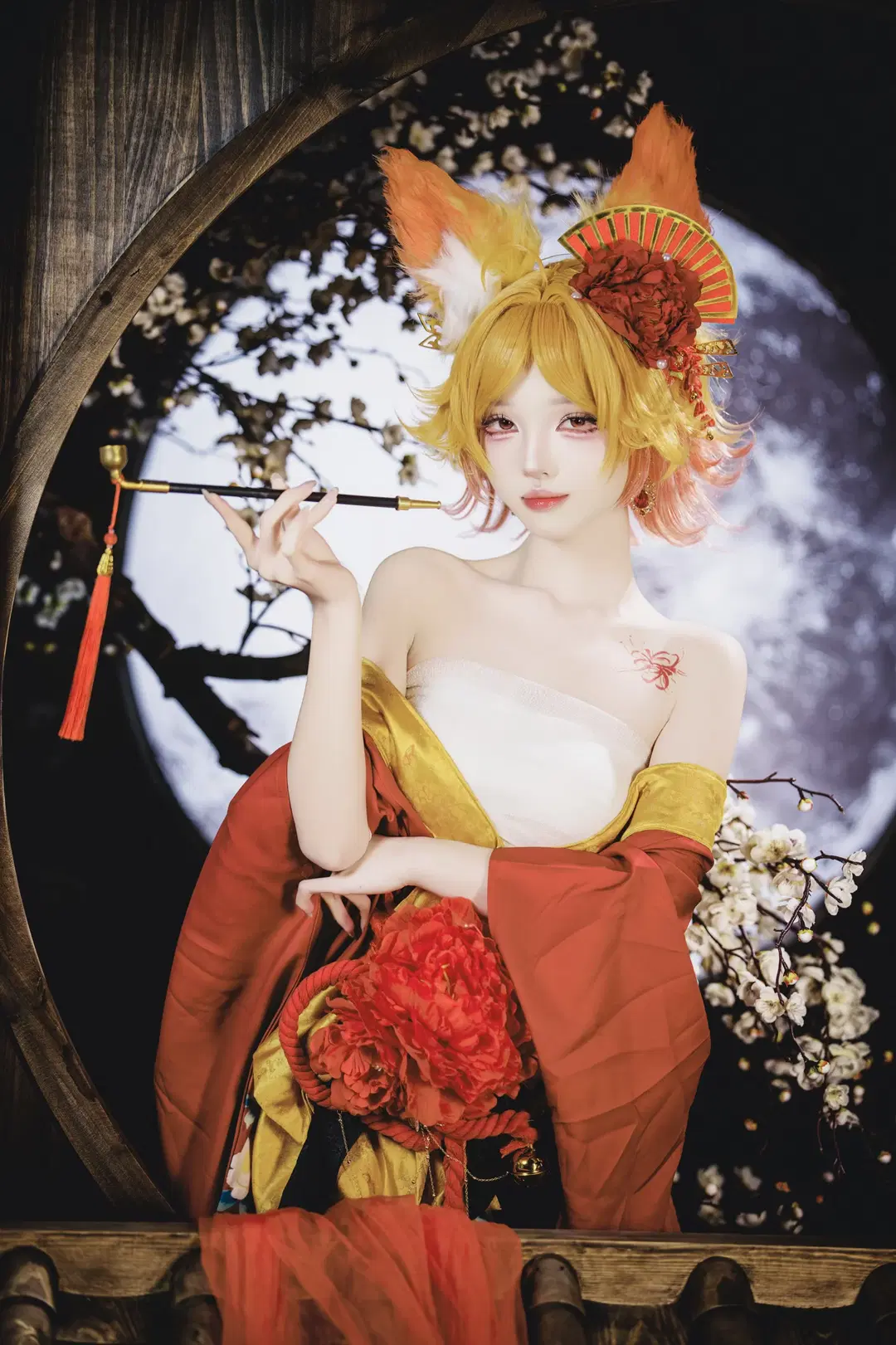 [Daji cosplay] Honor of Kings Crimson Night Oiran: Every Frown and Smile by 茶包 - Image 4