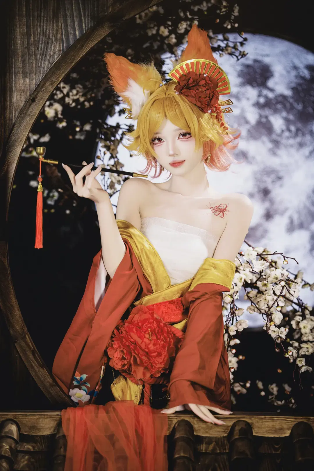 [Daji cosplay] Honor of Kings Crimson Night Oiran: Every Frown and Smile by 茶包 - Image 5