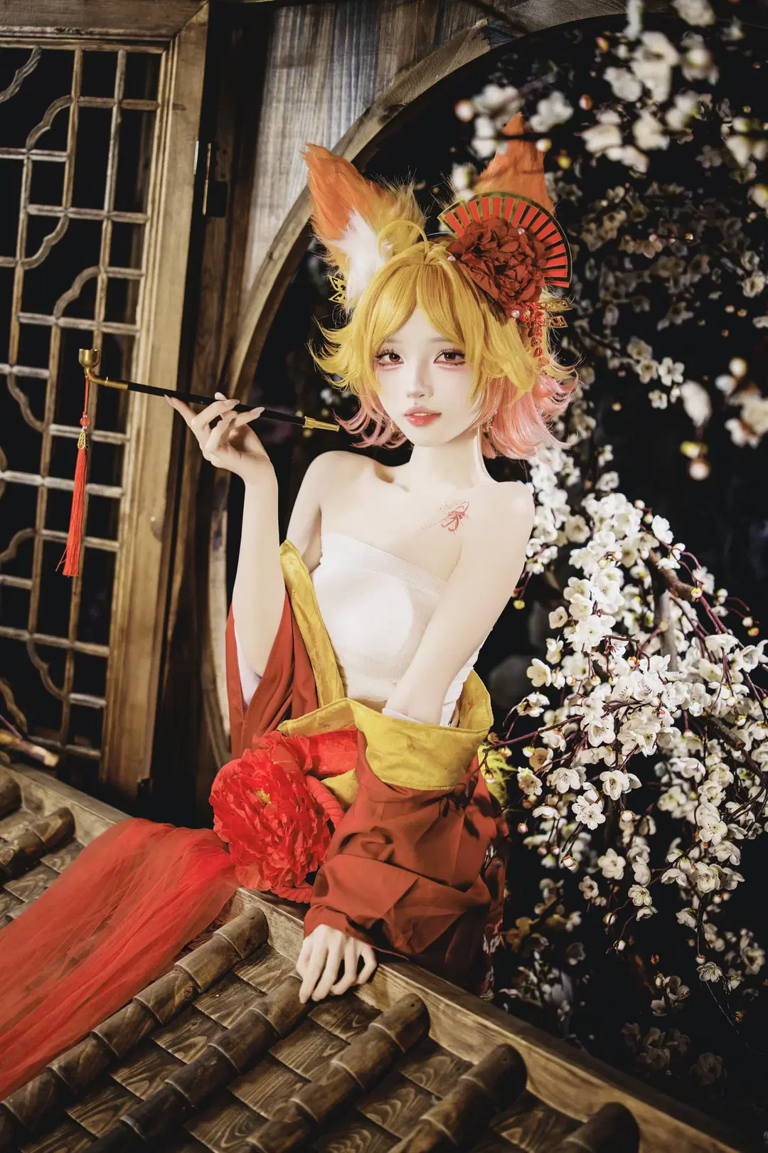 [Daji cosplay] Honor of Kings Crimson Night Oiran: Every Frown and Smile by 茶包 - Image 6