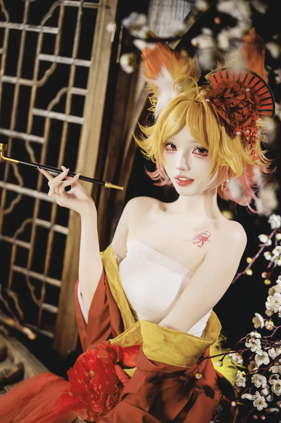 [Daji cosplay] Honor of Kings Crimson Night Oiran: Every Frown and Smile by 茶包 - Image 7