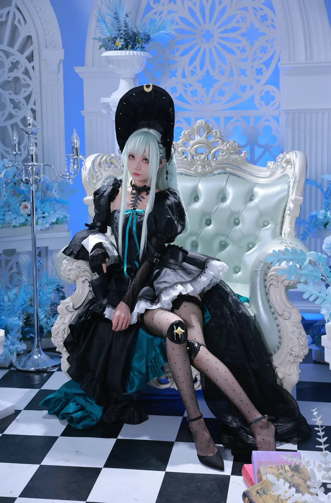 Ave Mujica, アークナイツ, 若葉睦コスプレ, ガールズバンド, 水玉ストッキング