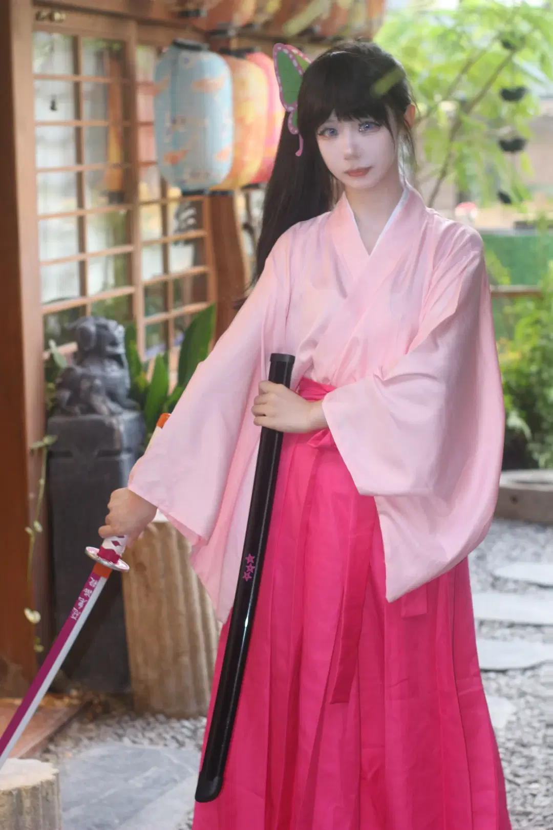 【香奈乎cos】花之呼吸与粉色和服