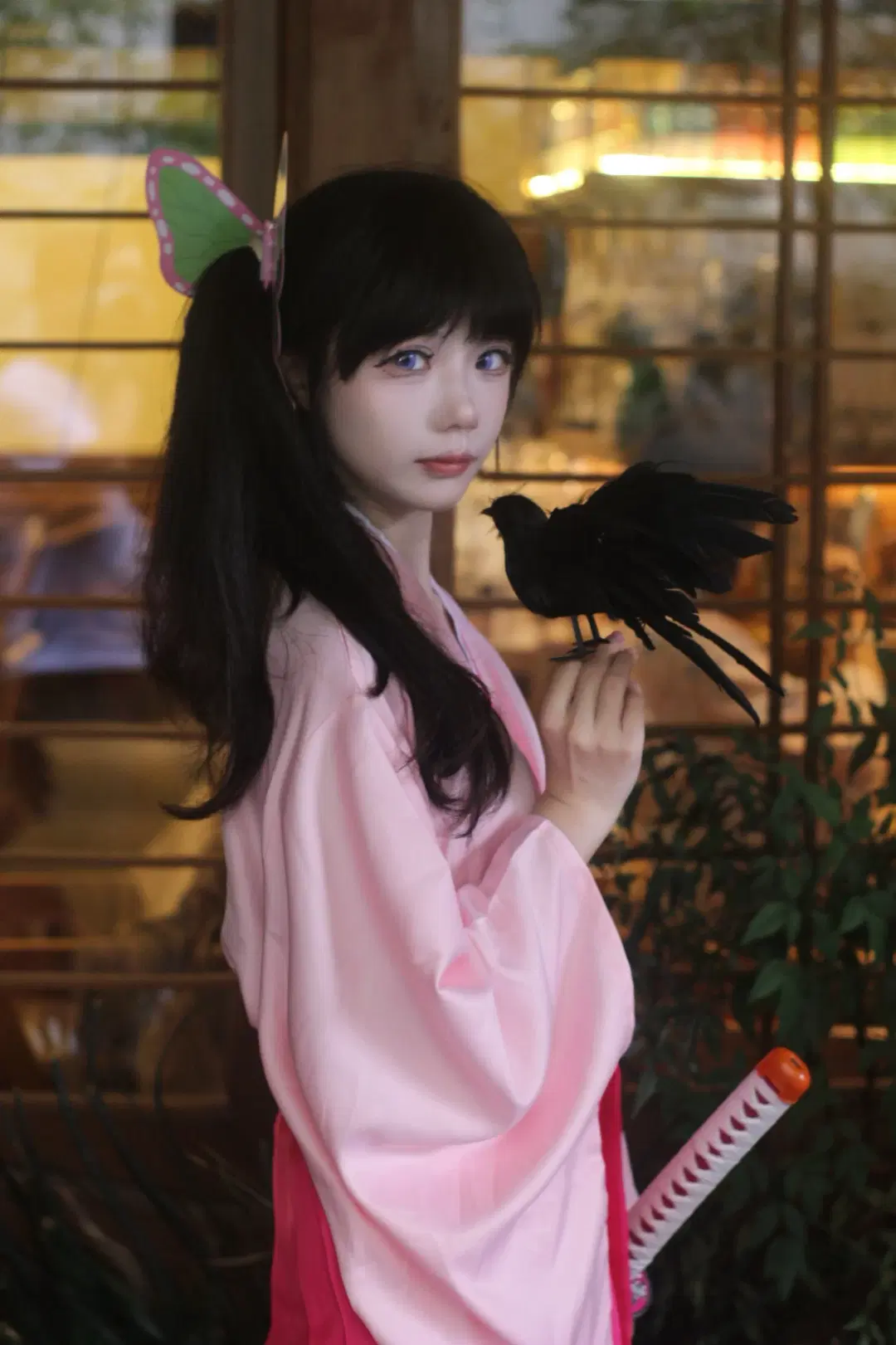 【香奈乎cos】花之呼吸与粉色和服 - 不吃垃圾食品就会疯 - 第2张