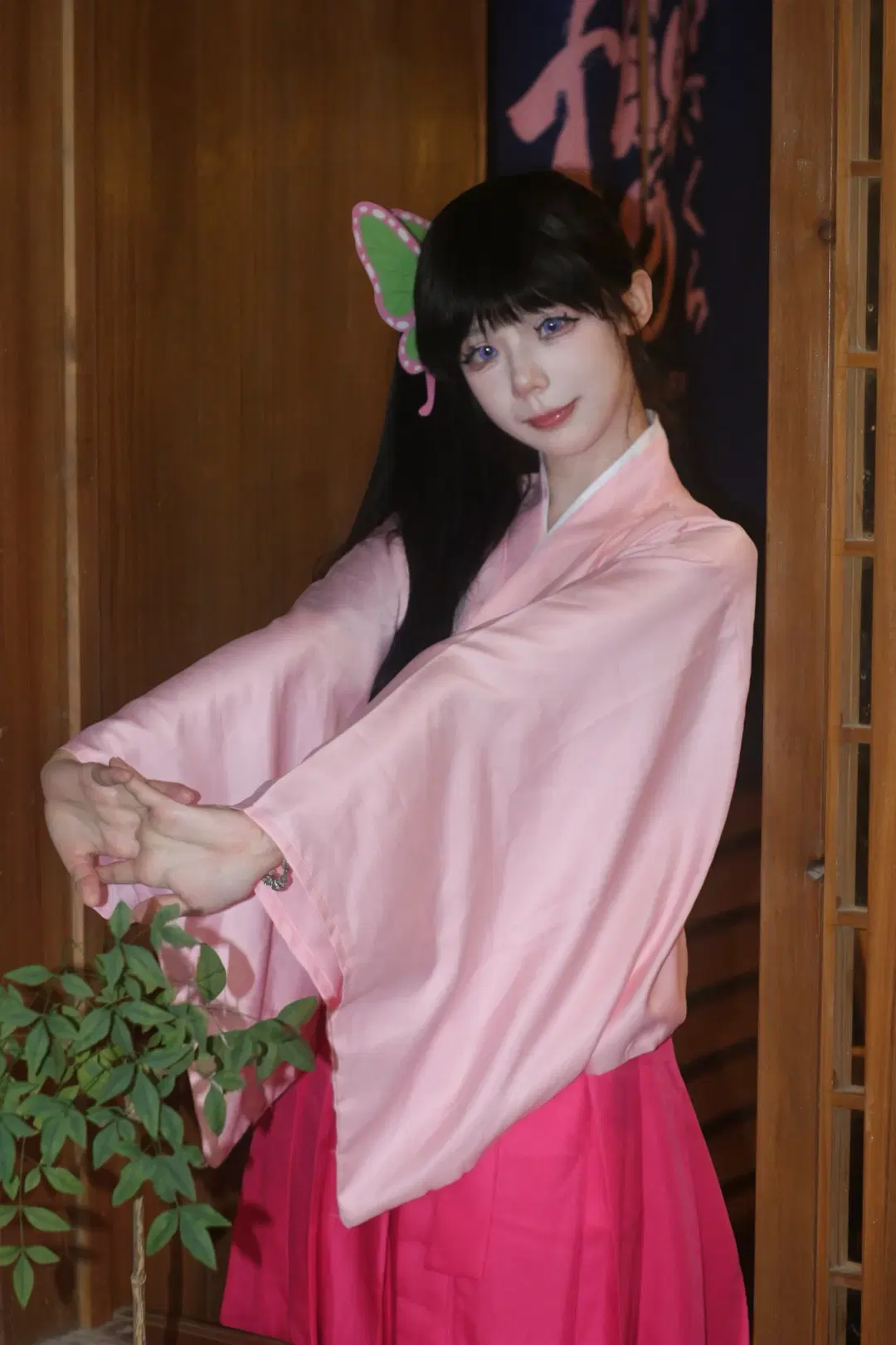 【香奈乎cos】花之呼吸与粉色和服 - 不吃垃圾食品就会疯 - 第3张