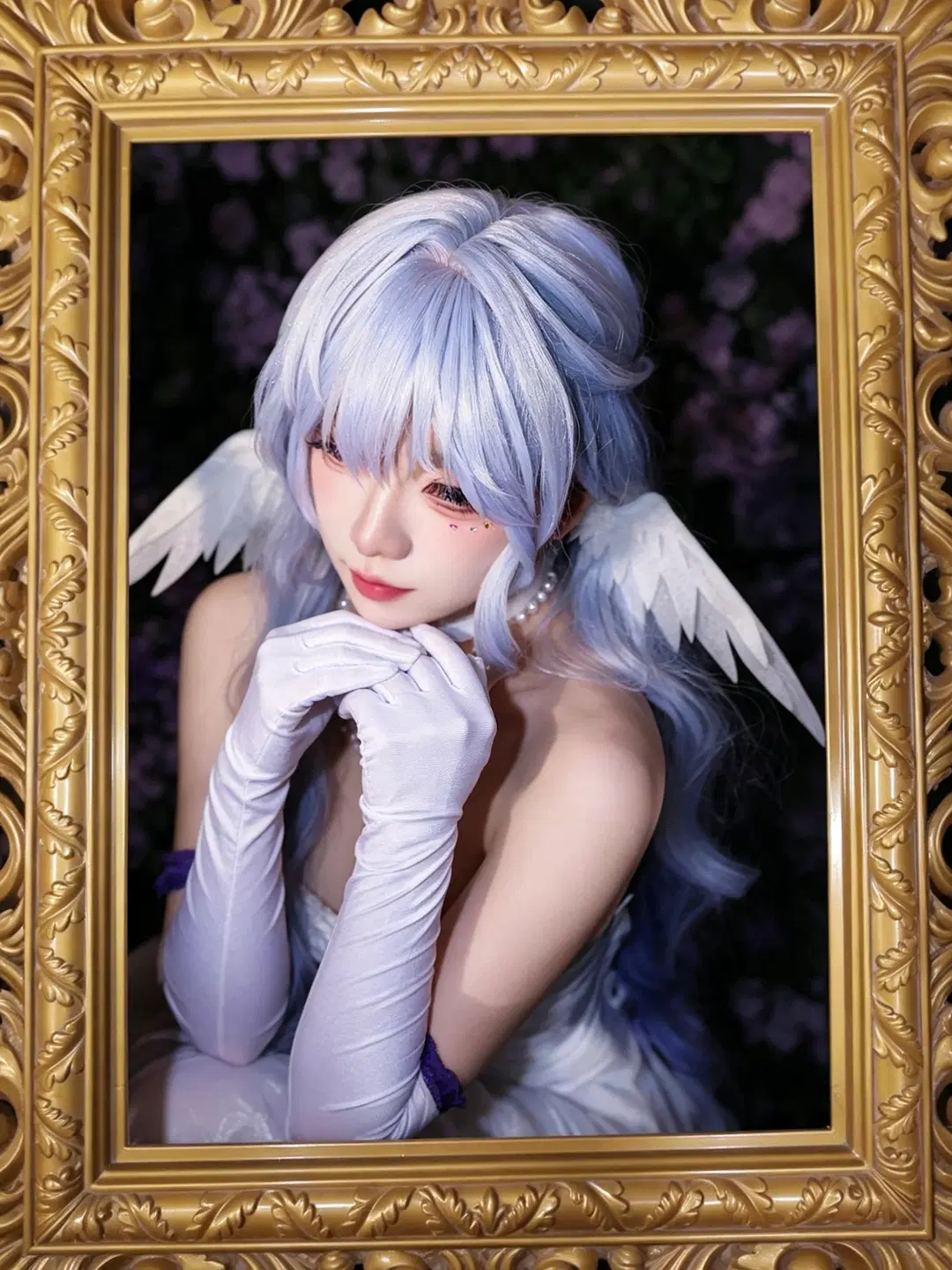 【知更鸟cos】崩坏星穹铁道白色羽毛翅膀正片分享 - 祈雨_约拍 - 第2张