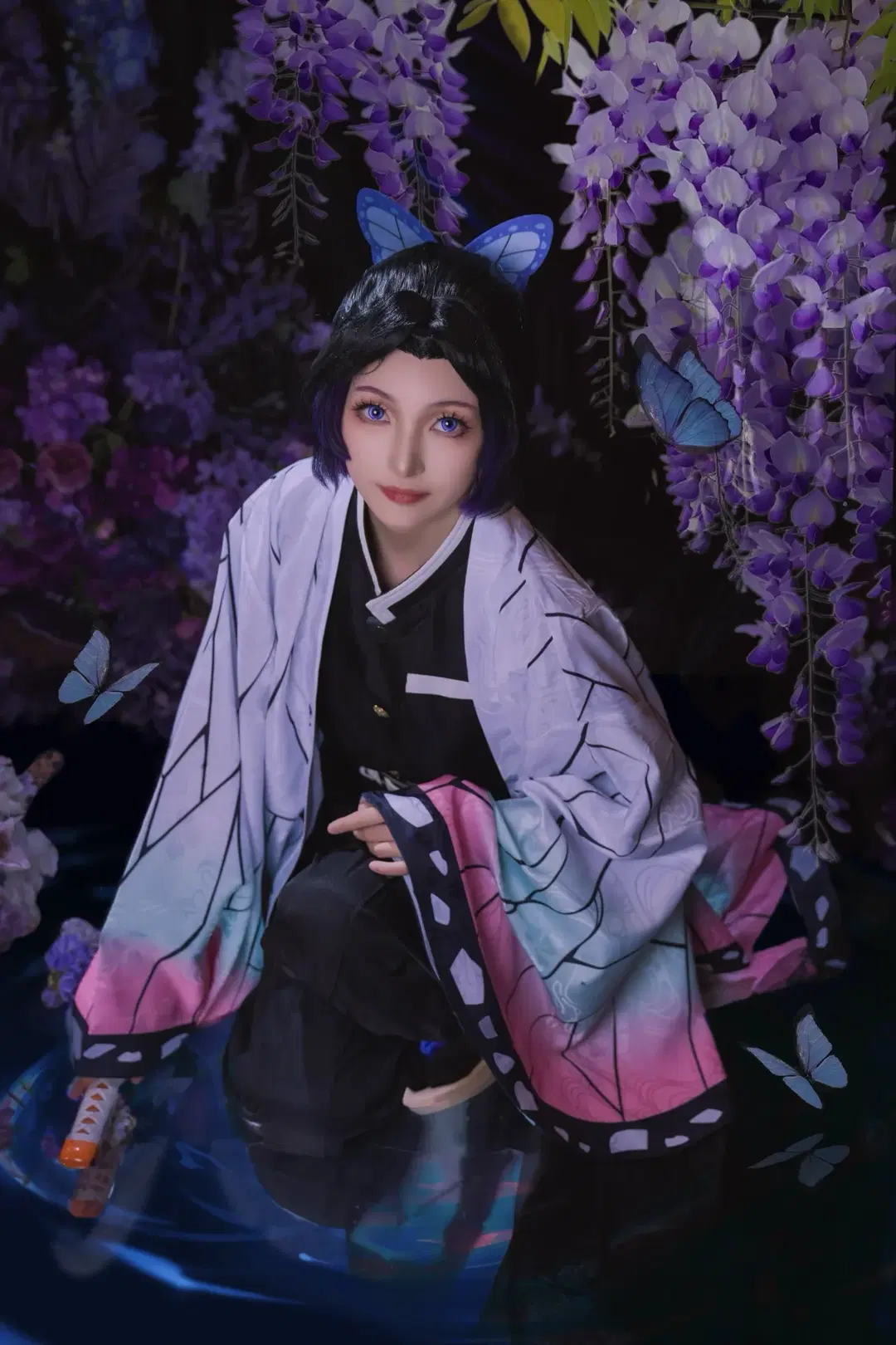【胡蝶しのぶ コスプレ】藤の花の下の蝶の影、鬼滅の刃の優しさと強さ - 想名字好烦 - 4枚目