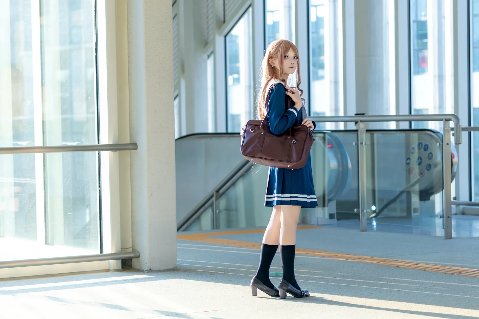cosplay, 外景拍摄, 长崎素世cos, mygo, 黑丝jk - 第1张