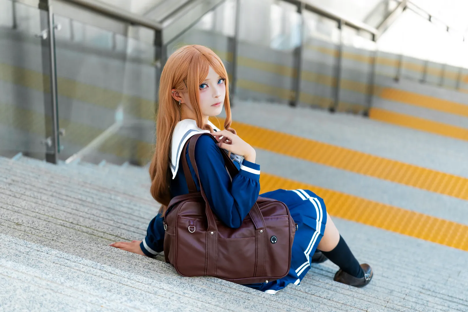 cosplay, 外景拍摄, 长崎素世cos, mygo, 黑丝jk - 第3张