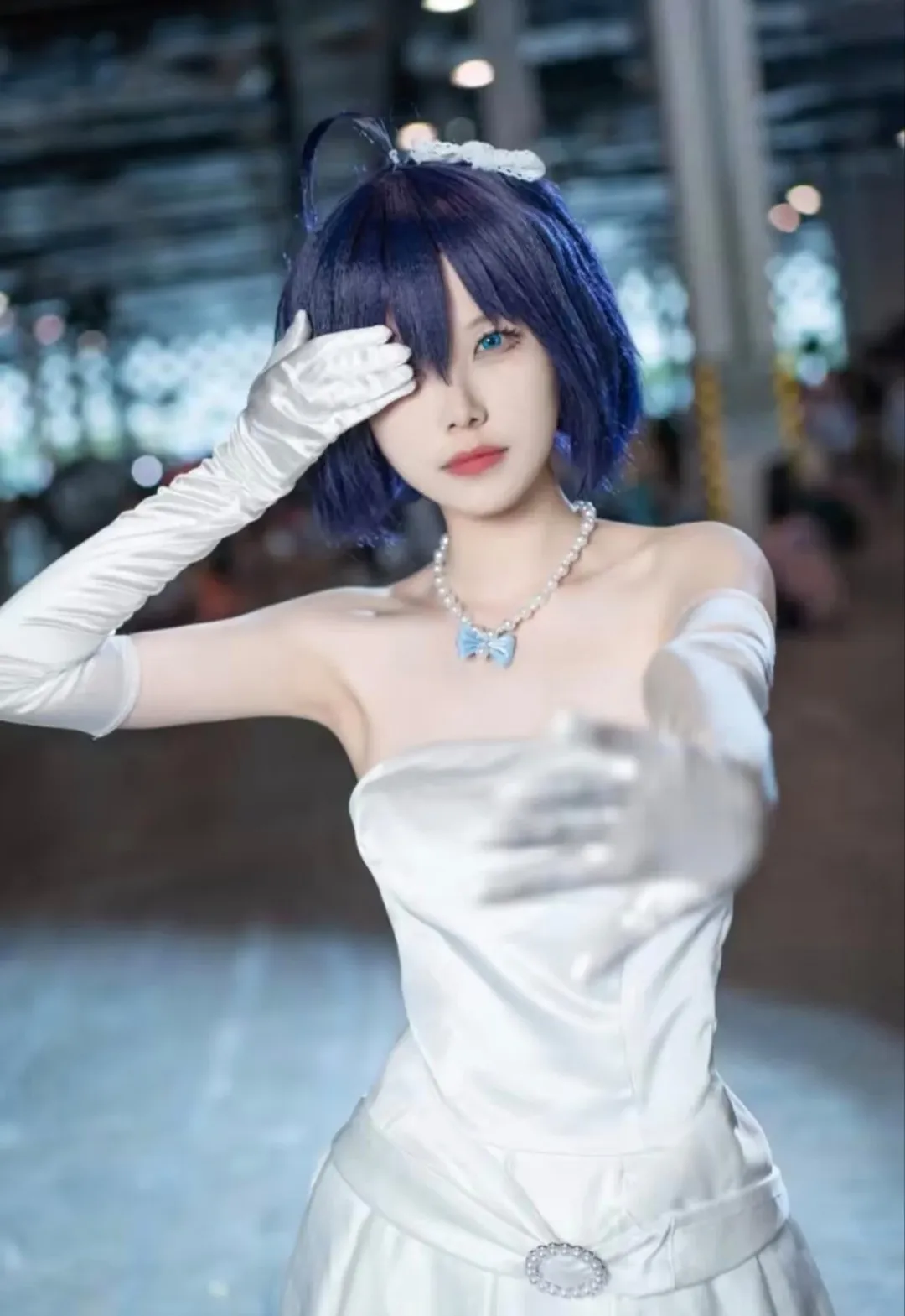 Anime cosplay, Black tights outfit, Independent anime convention tour, Takanashi Rikka cosplay, Wuxi Chinese Animation Carnival - Image 9