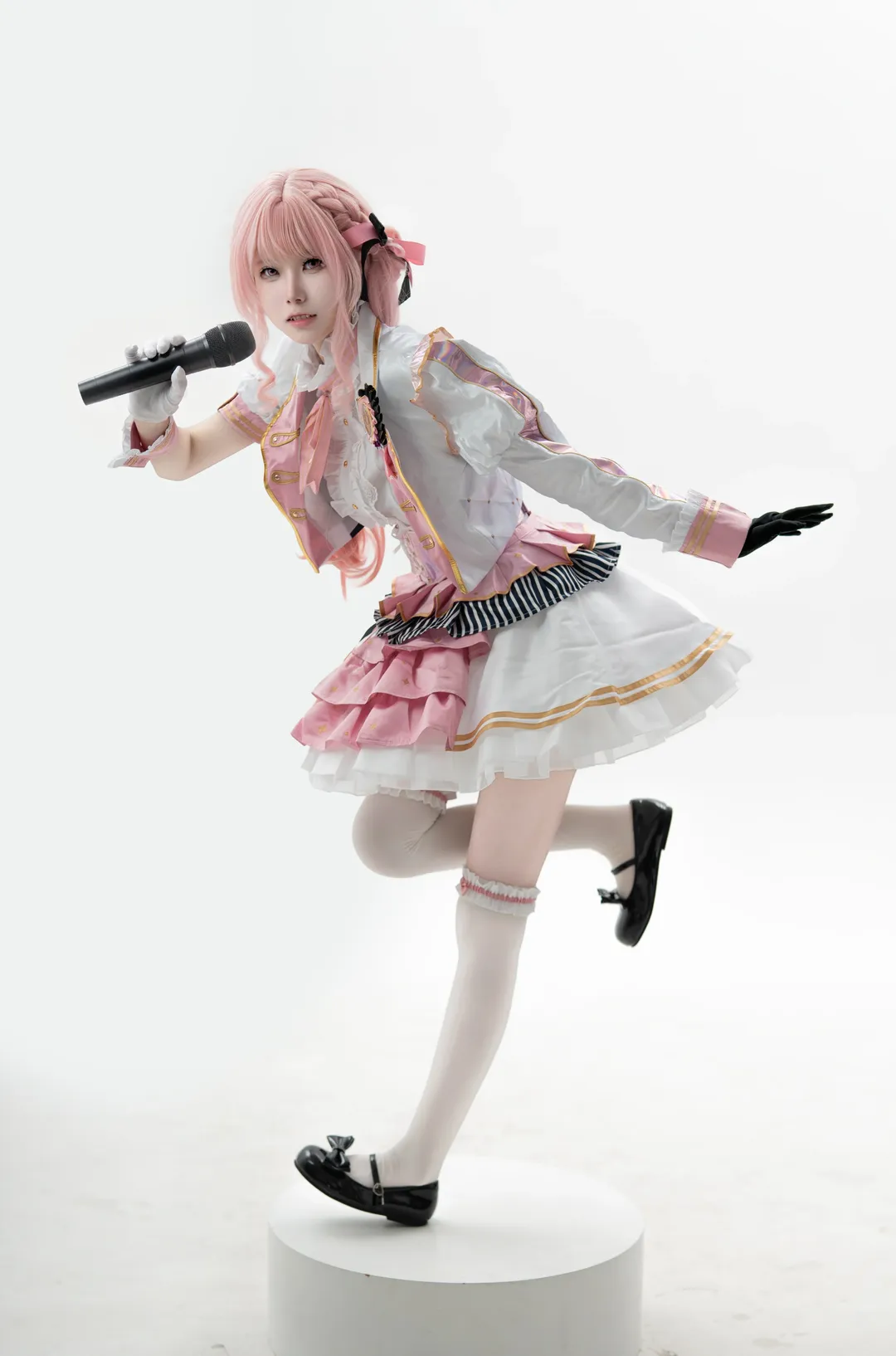 世界计划, 白丝cos, 晓山瑞希cos, 晓山瑞希cosplay, 舞台演出服cos - 第1张