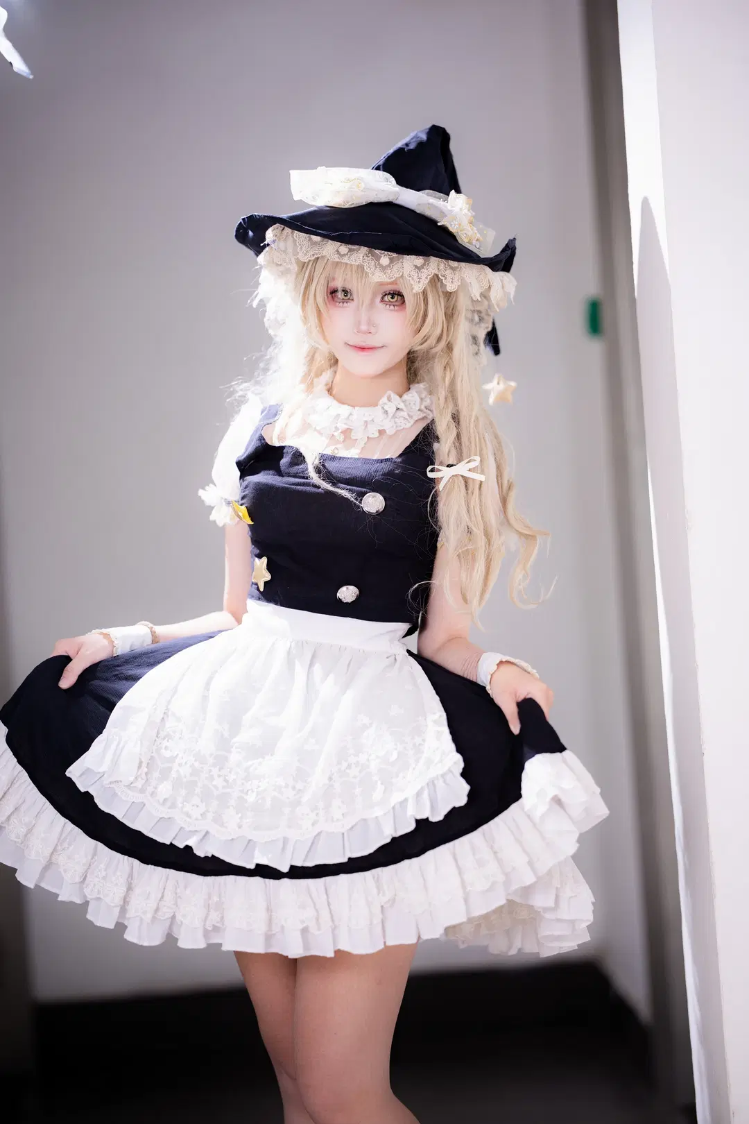 二次元摄影, 场照, 东方Project, 雾雨魔理沙cos, 女巫Lolita