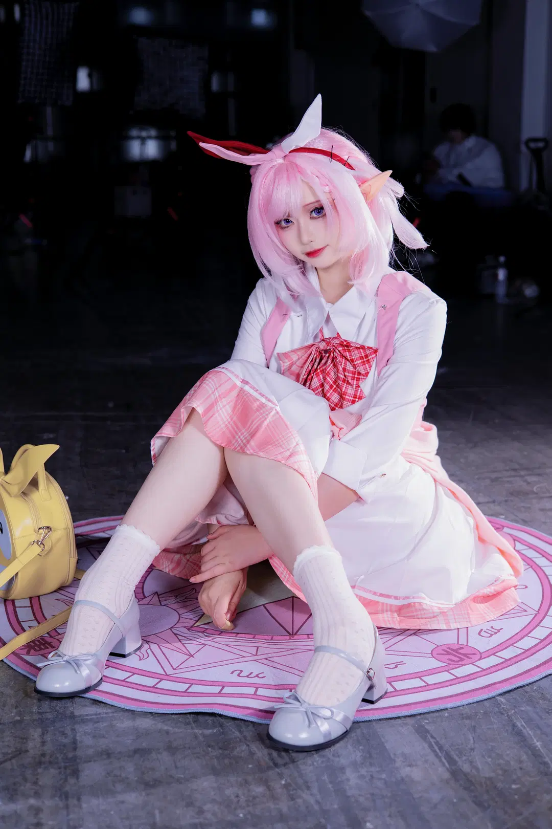 爱莉希雅cos, 崩坏3, cosplay, 场照, 白丝