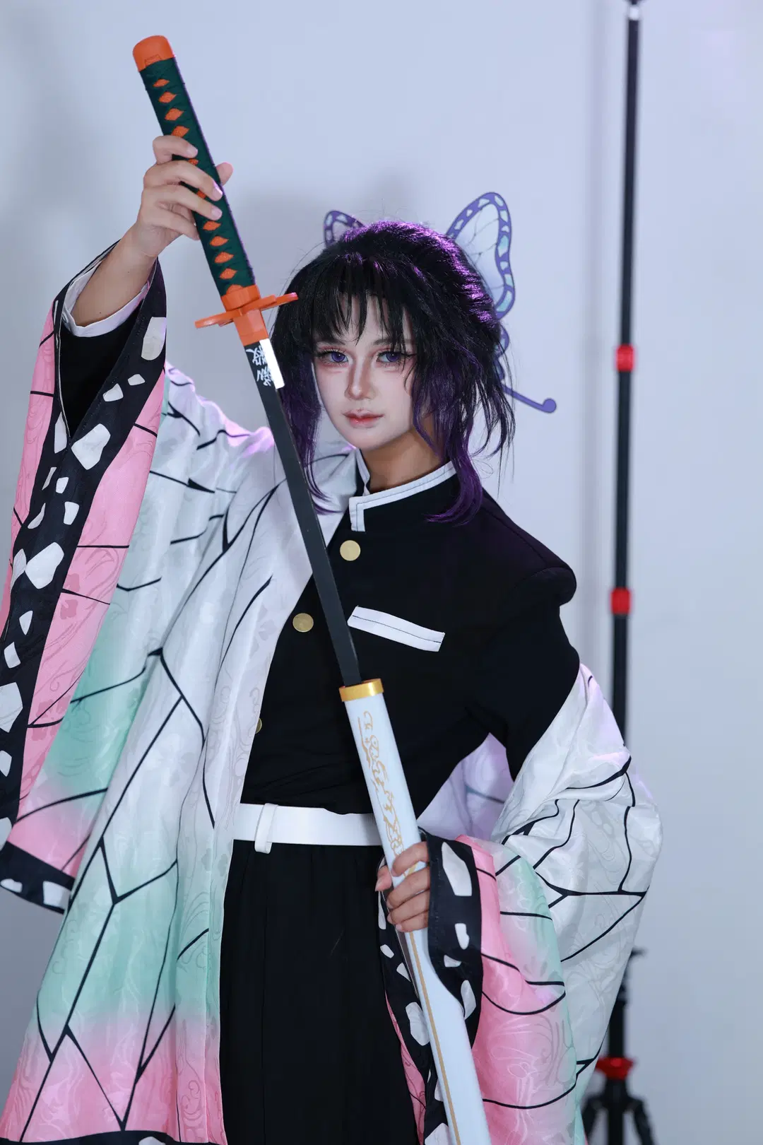 二次元摄影, 场照, 鬼灭之刃, 蝴蝶忍cos, 静安大悦城