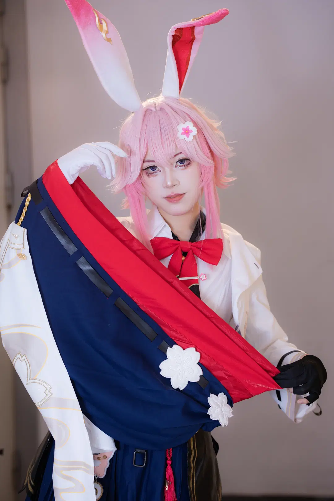 [Evanescia cosplay] Honkai: Star Rail: Studio Log of Pink Bunny Ears and Black Stockings by 次元重启 - Image 2