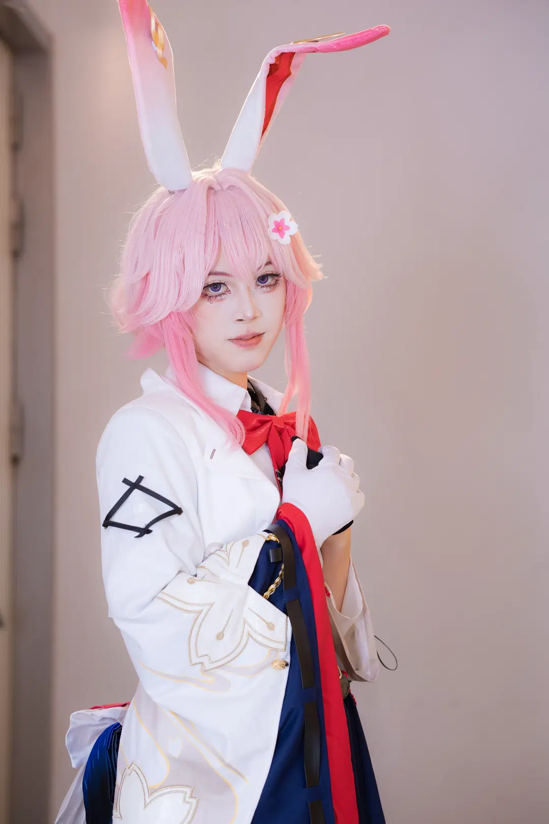 [Evanescia cosplay] Honkai: Star Rail: Studio Log of Pink Bunny Ears and Black Stockings by 次元重启 - Image 3