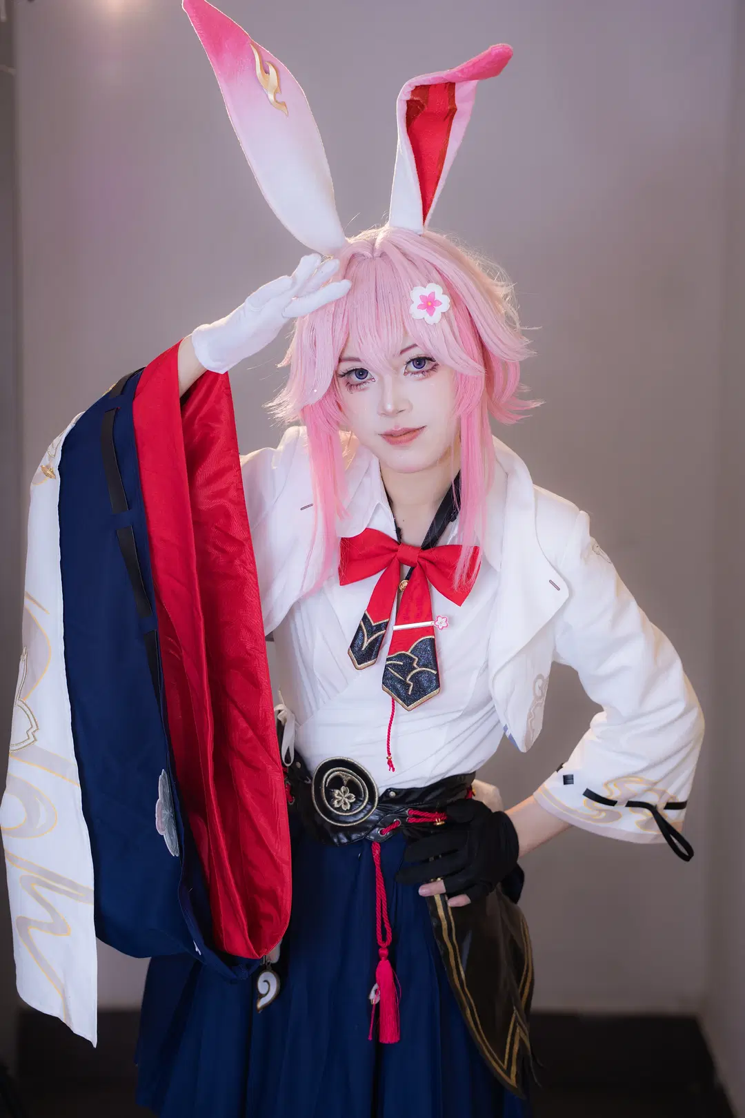 [Evanescia cosplay] Honkai: Star Rail: Studio Log of Pink Bunny Ears and Black Stockings by 次元重启 - Image 4