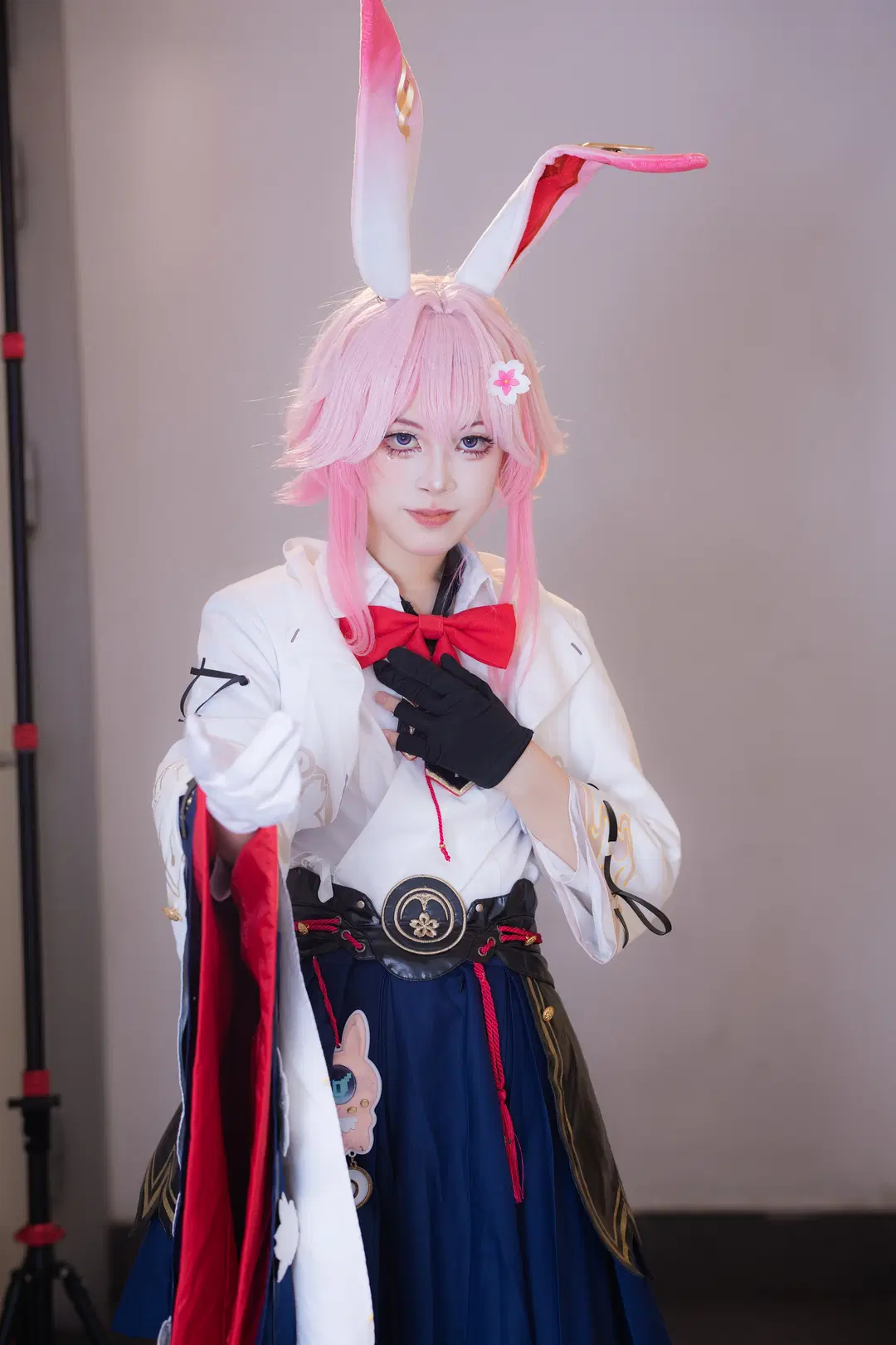 [Evanescia cosplay] Honkai: Star Rail: Studio Log of Pink Bunny Ears and Black Stockings by 次元重启 - Image 5