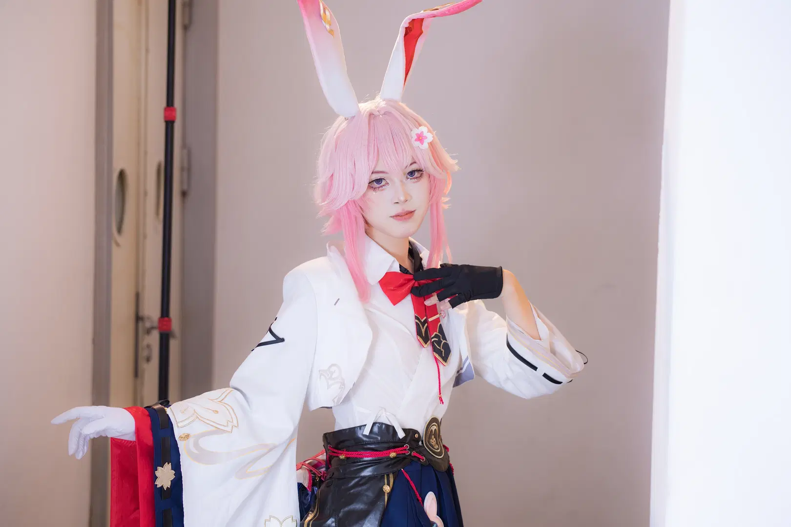 [Evanescia cosplay] Honkai: Star Rail: Studio Log of Pink Bunny Ears and Black Stockings by 次元重启 - Image 6