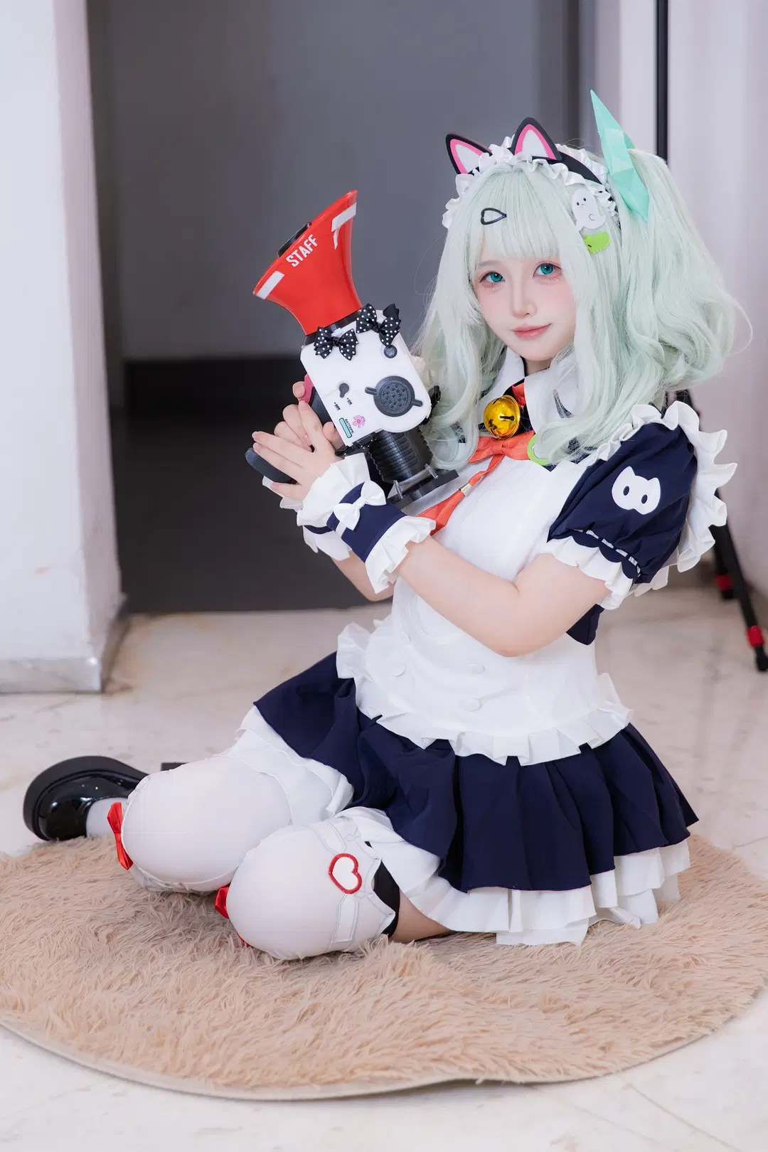 【千夏 コスプレ】ゼンレスゾーンゼロ 妄想エンジェルのメイド服、静安大悦城の撮影アーカイブ - 次元重启 - 4枚目