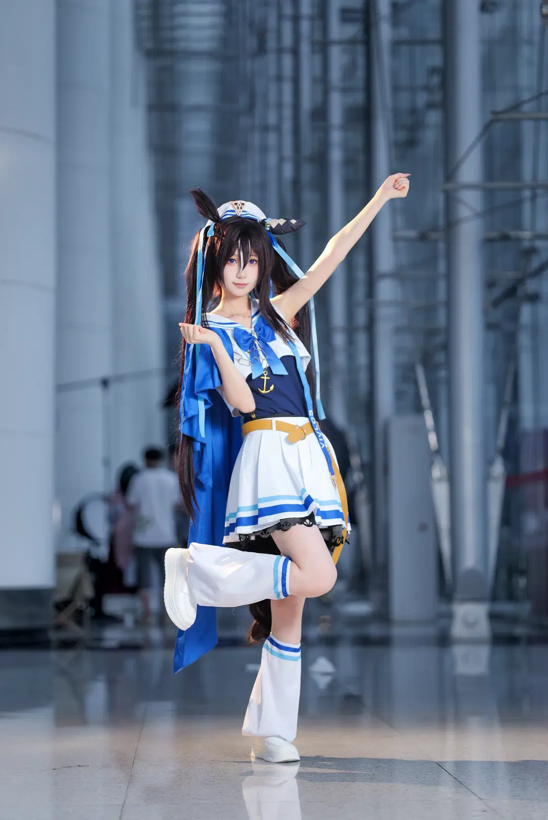 [Vivlos cosplay] Umamusume: Pretty Derby Vivlos' Summer Sailor Suit Photo Set by 段景 - Image 5