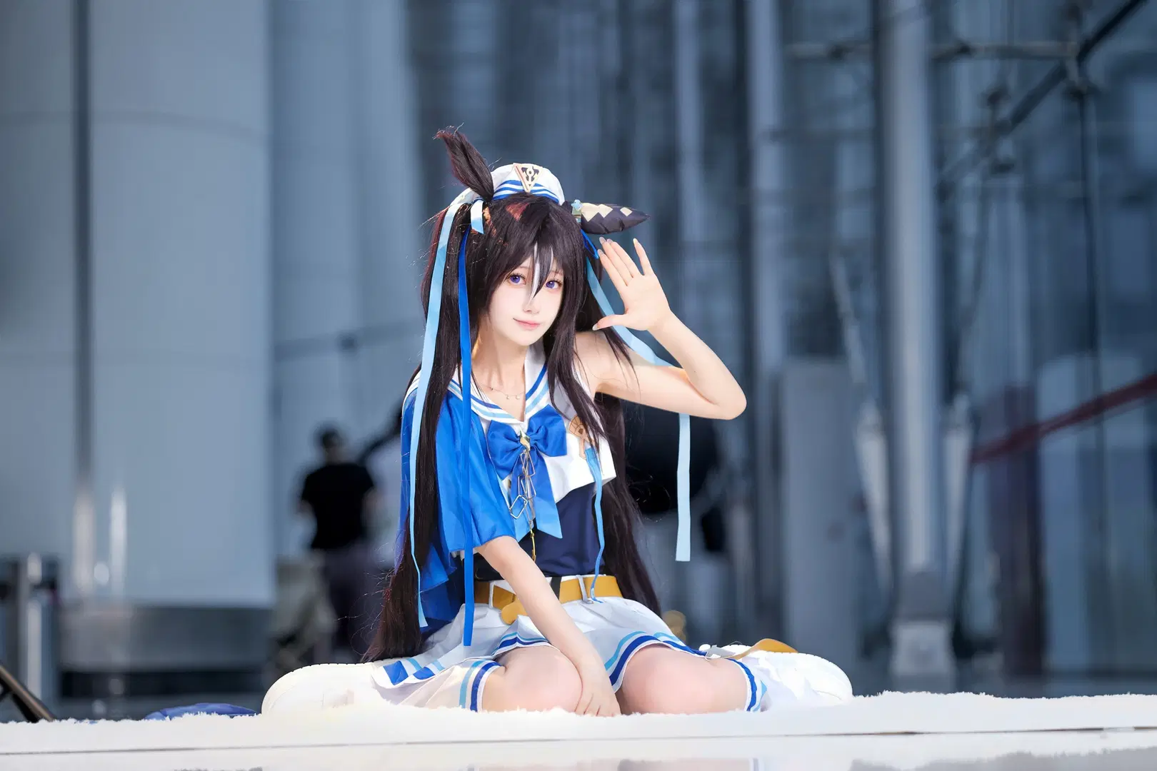 [Vivlos cosplay] Umamusume: Pretty Derby Vivlos' Summer Sailor Suit Photo Set by 段景 - Image 6