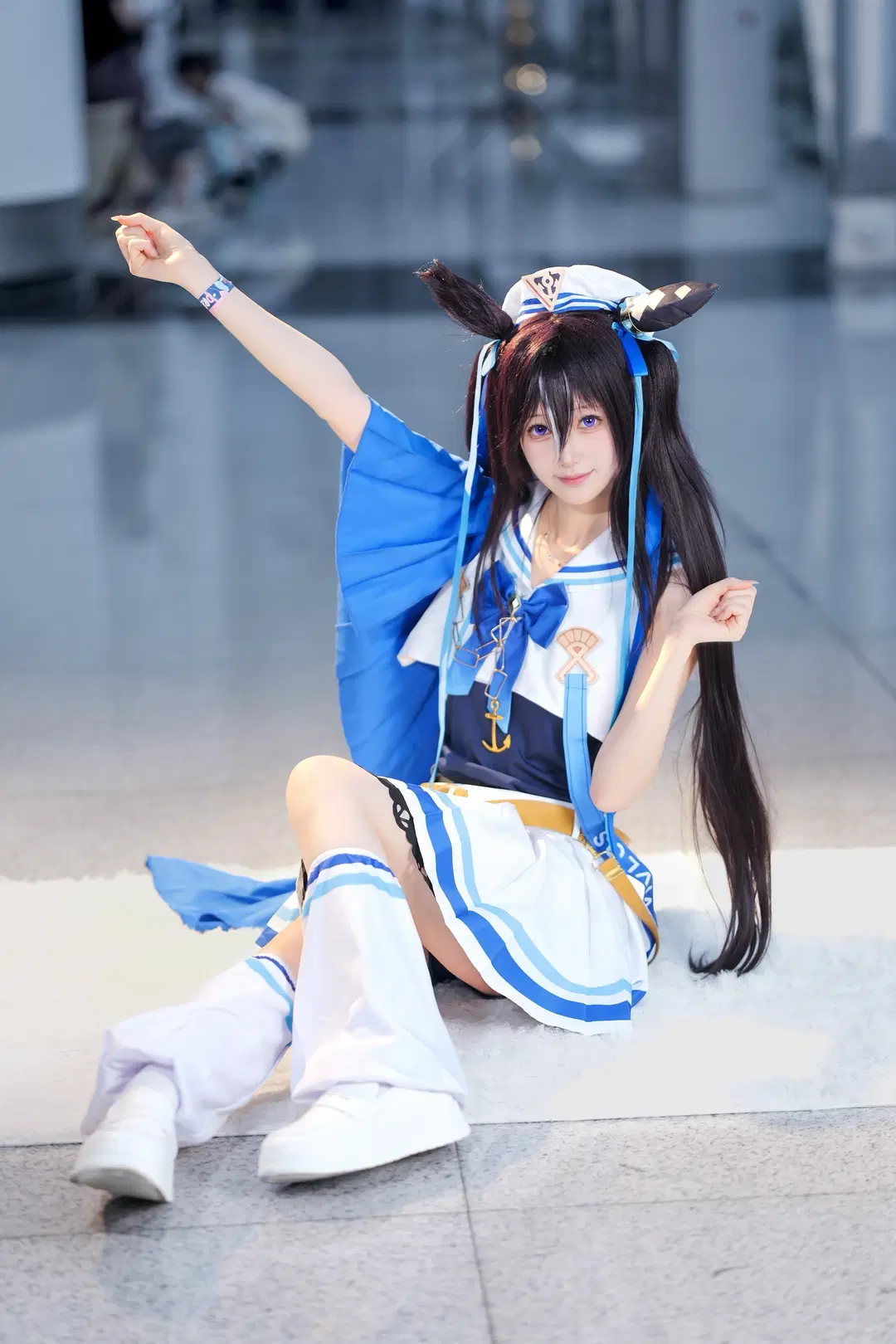 [Vivlos cosplay] Umamusume: Pretty Derby Vivlos' Summer Sailor Suit Photo Set by 段景 - Image 7