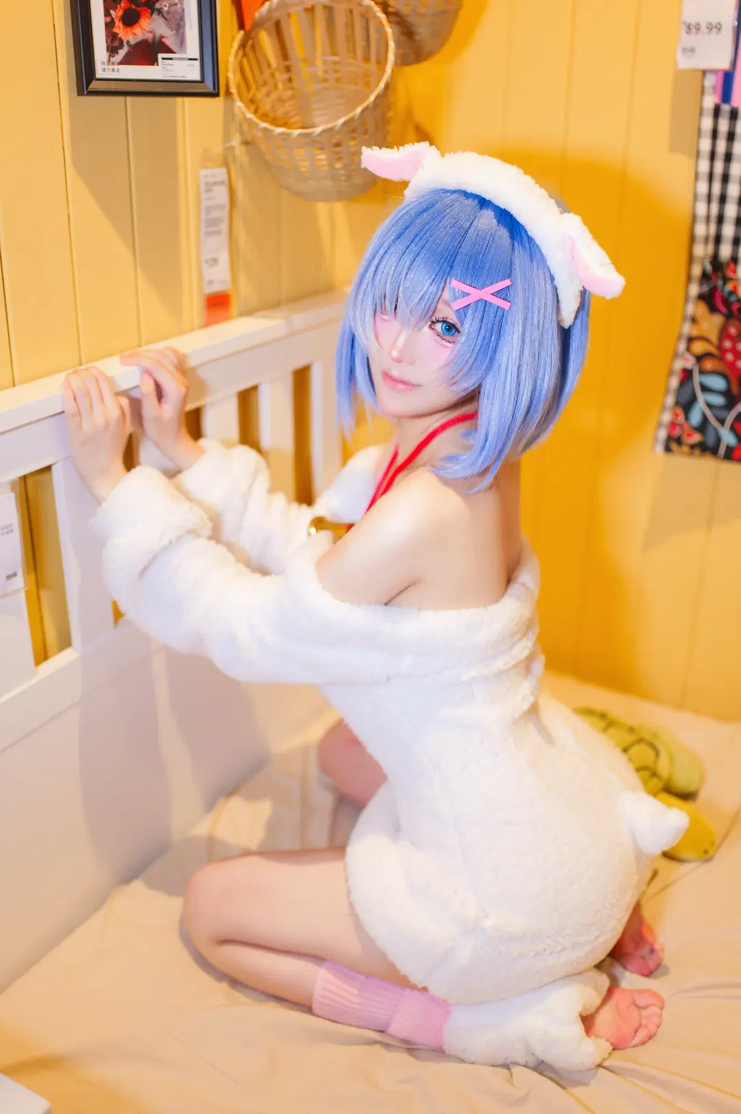 【レム コスプレ】Re:ゼロから始める異世界生活 もふもふスタイル - 段景 - 3枚目
