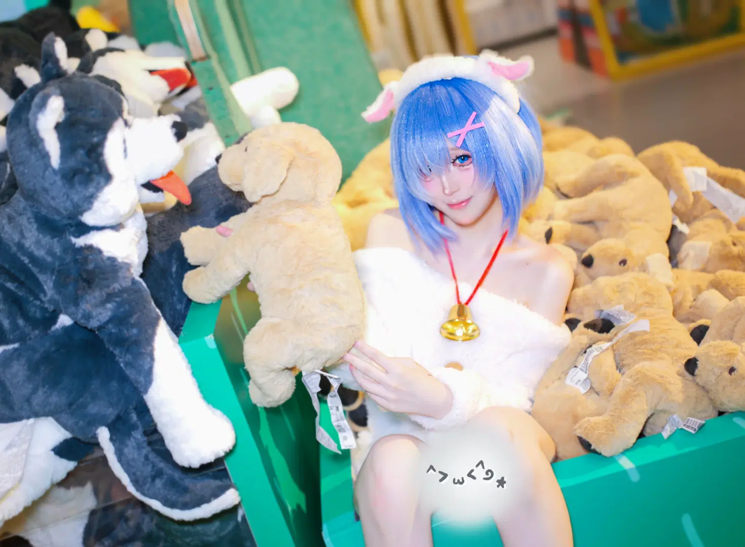 【レム コスプレ】Re:ゼロから始める異世界生活 もふもふスタイル - 段景 - 4枚目