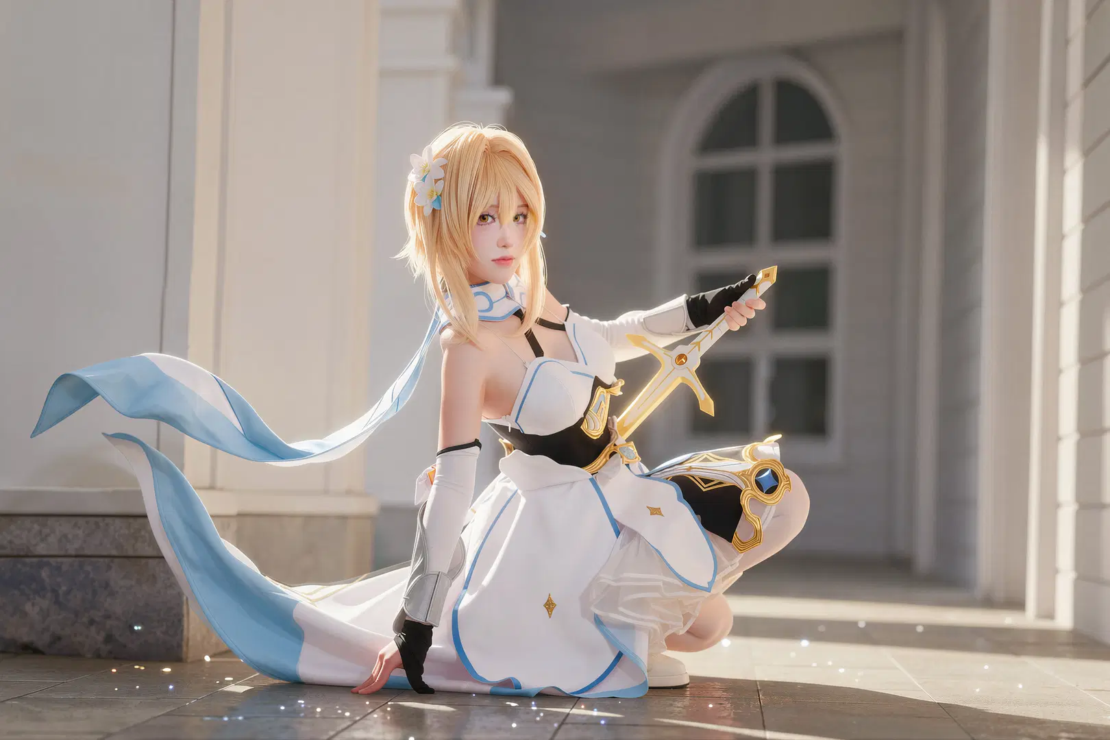 原神, 二次元攝影, cos正片, 熒cos, 我們終將重逢