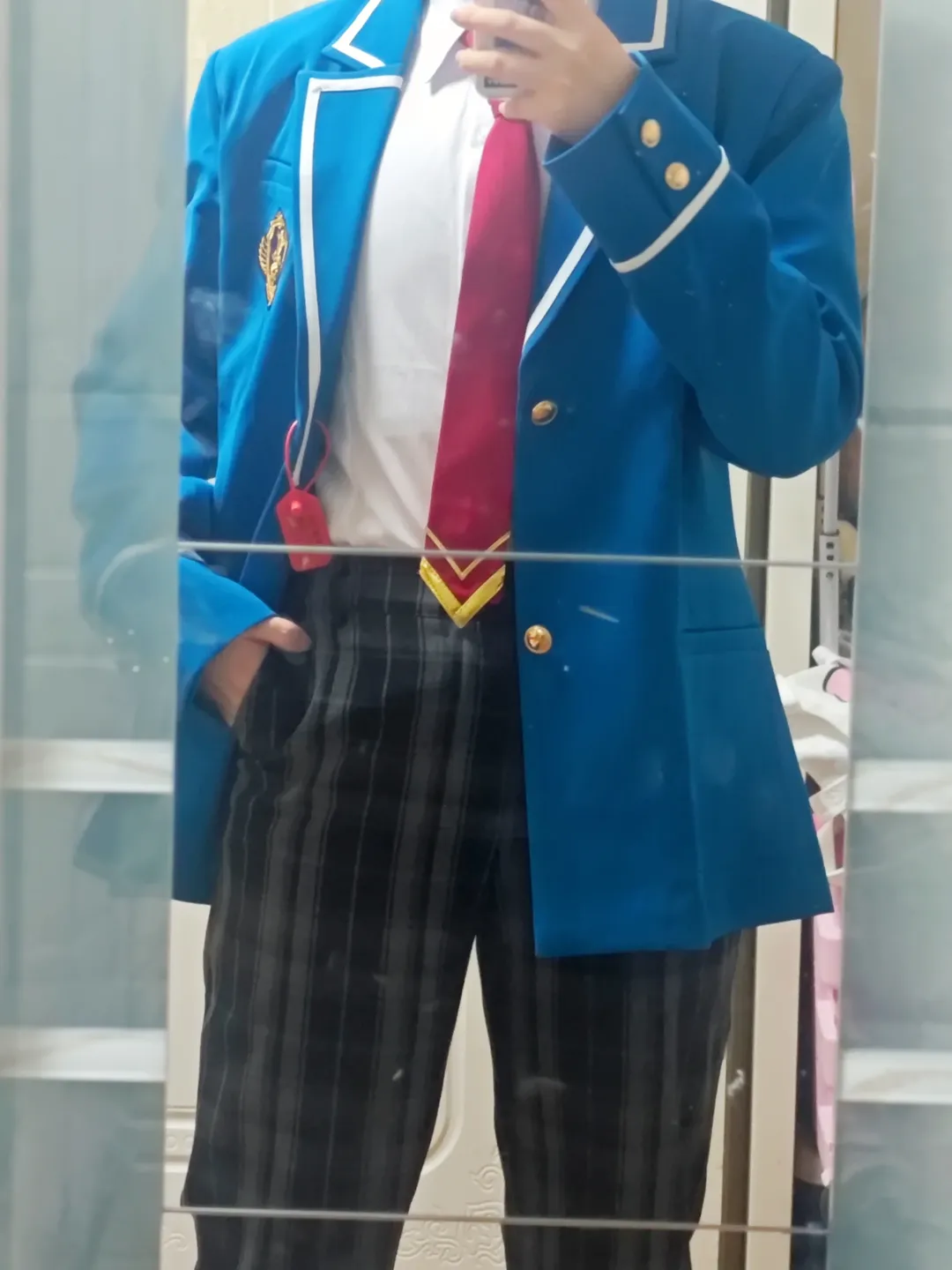 コスプレ試着, あんさんぶるスターズ！コスプレ, 男装制服コスプレ, ネットキャップウィッグ, オフラインファンミーティング