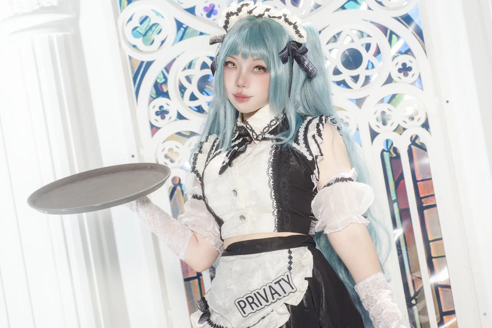 胜利女神妮姬, 女仆装, 二次元cosplay, 双马尾, 普丽瓦蒂cos