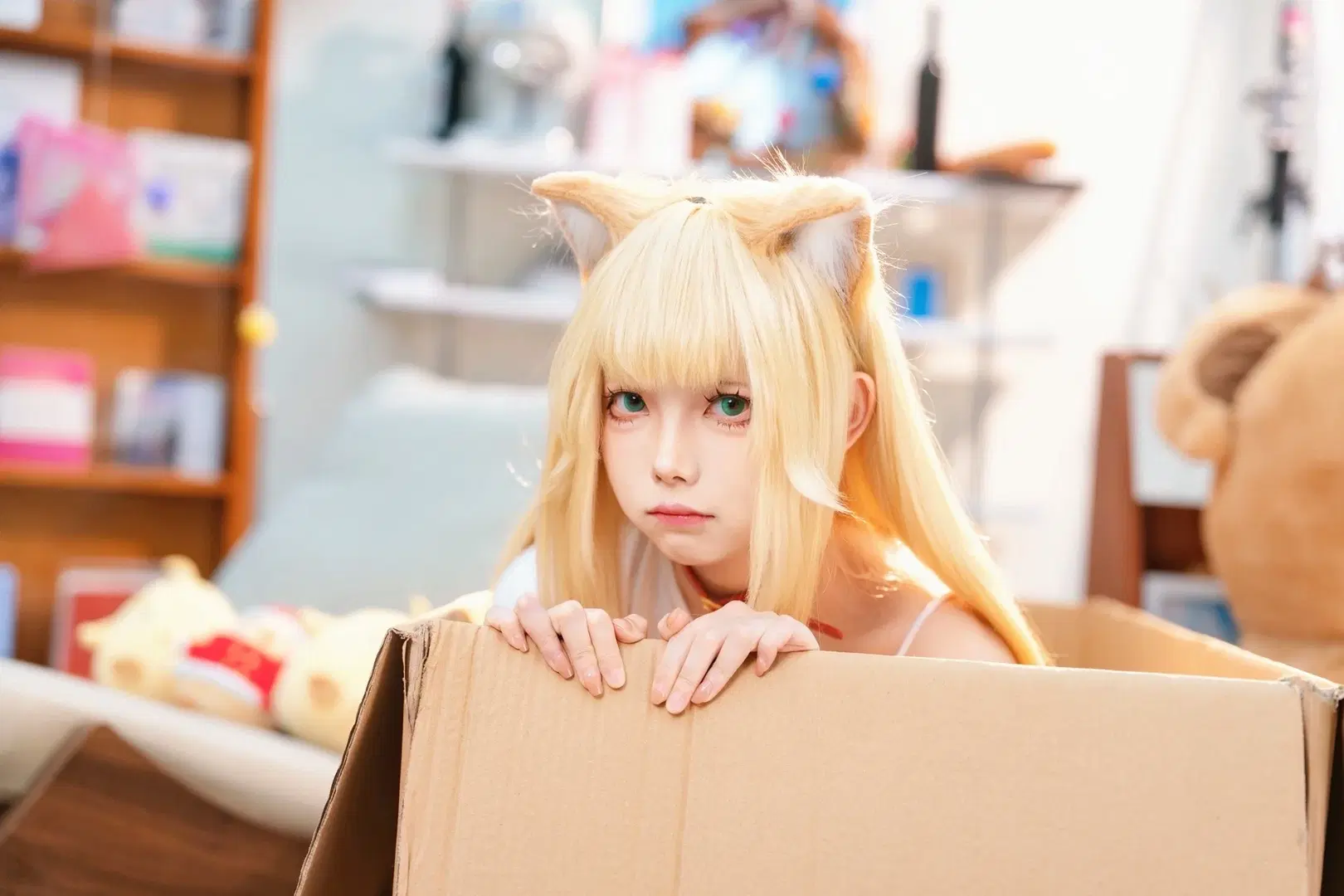 【きなこコスプレ】誰のところの子猫ちゃんがダンボールに入っちゃったの？ - 北原 - 3枚目