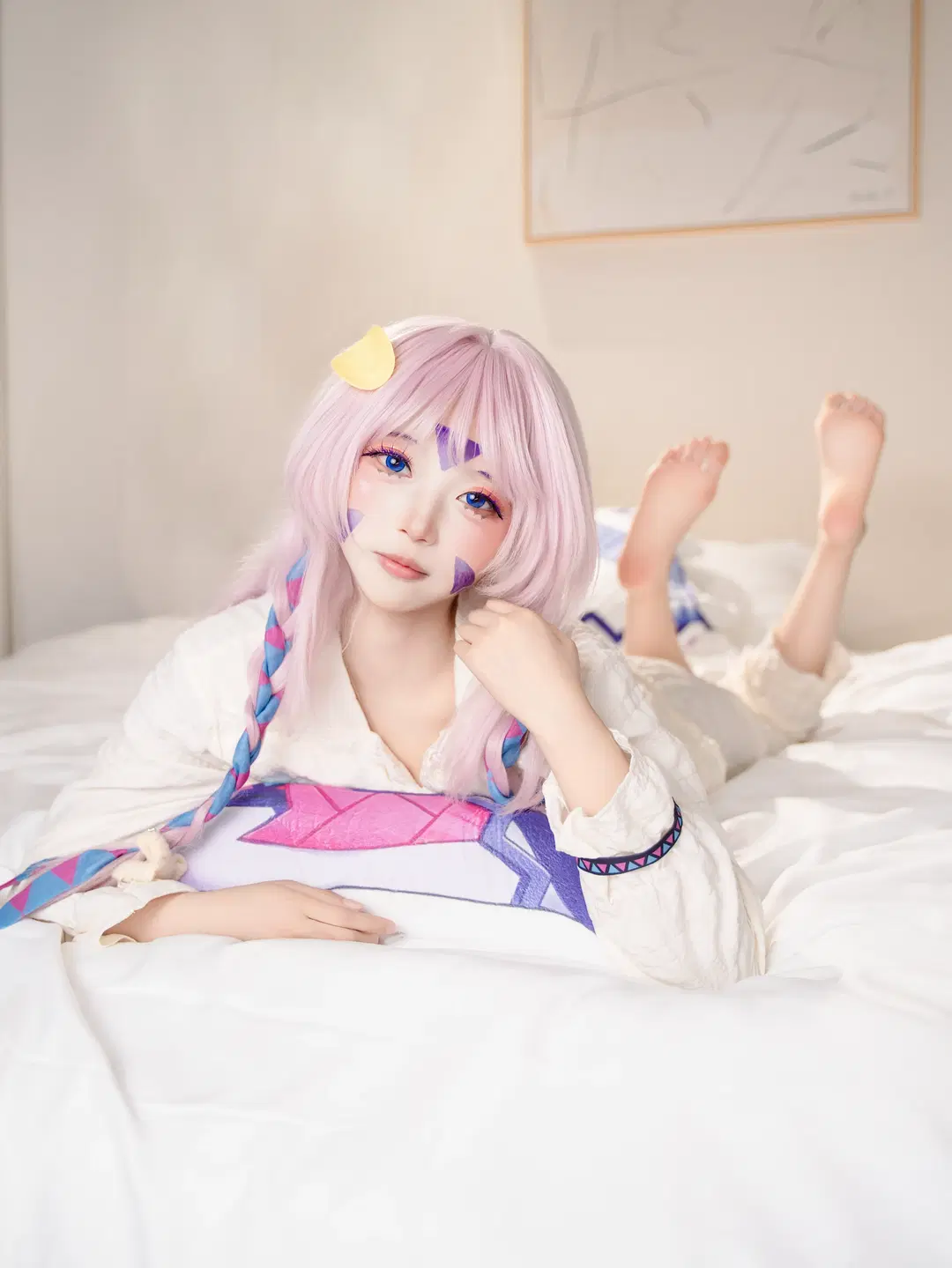 原神, 茜特菈莉cos, 二次元cosplay, 居家睡衣, 游戏coser