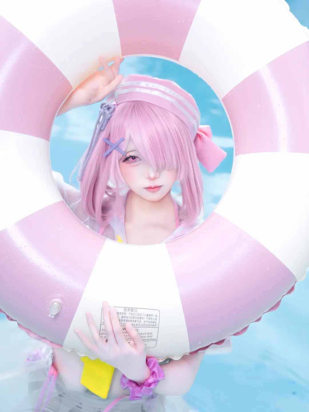 [Ram cosplay] Re:ZERO -Starting Life in Another World-: Pink Party at the Summer Pool by 八角 - Image 3