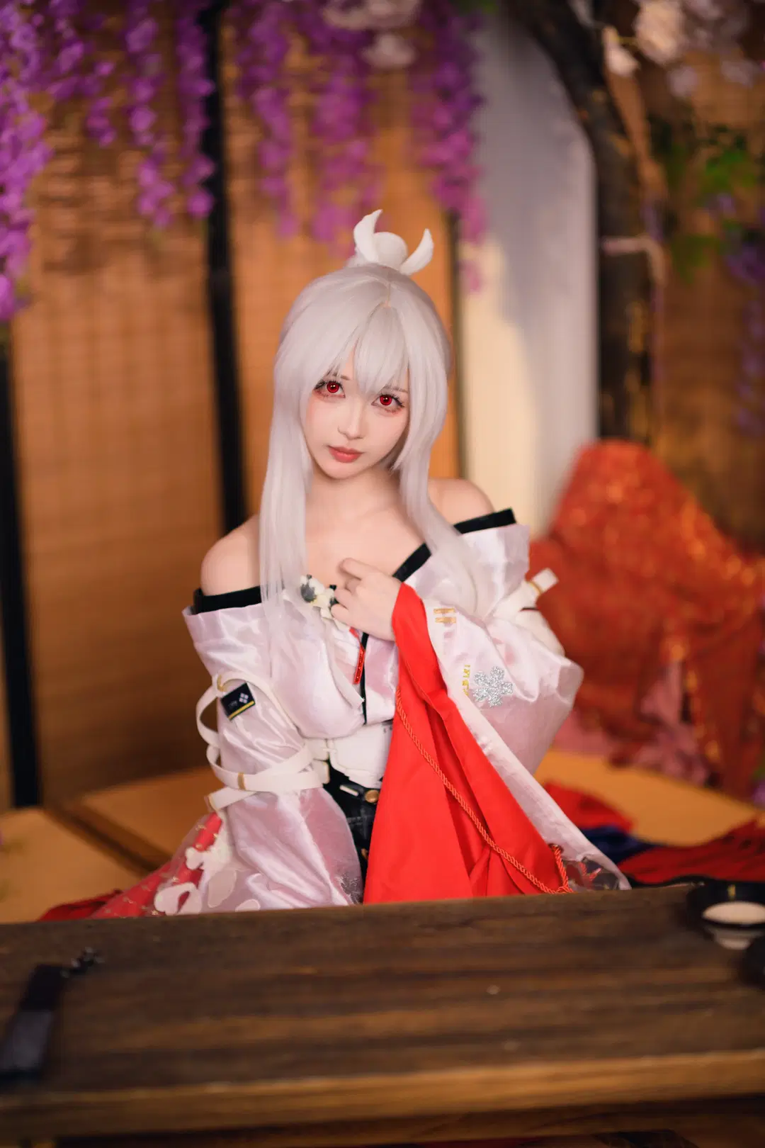 [Hiyuki cosplay] Wuthering Waves: Miko of Flaming Sakura Japanese Style Cosplay Shoot Record by 银河天路 - Image 11