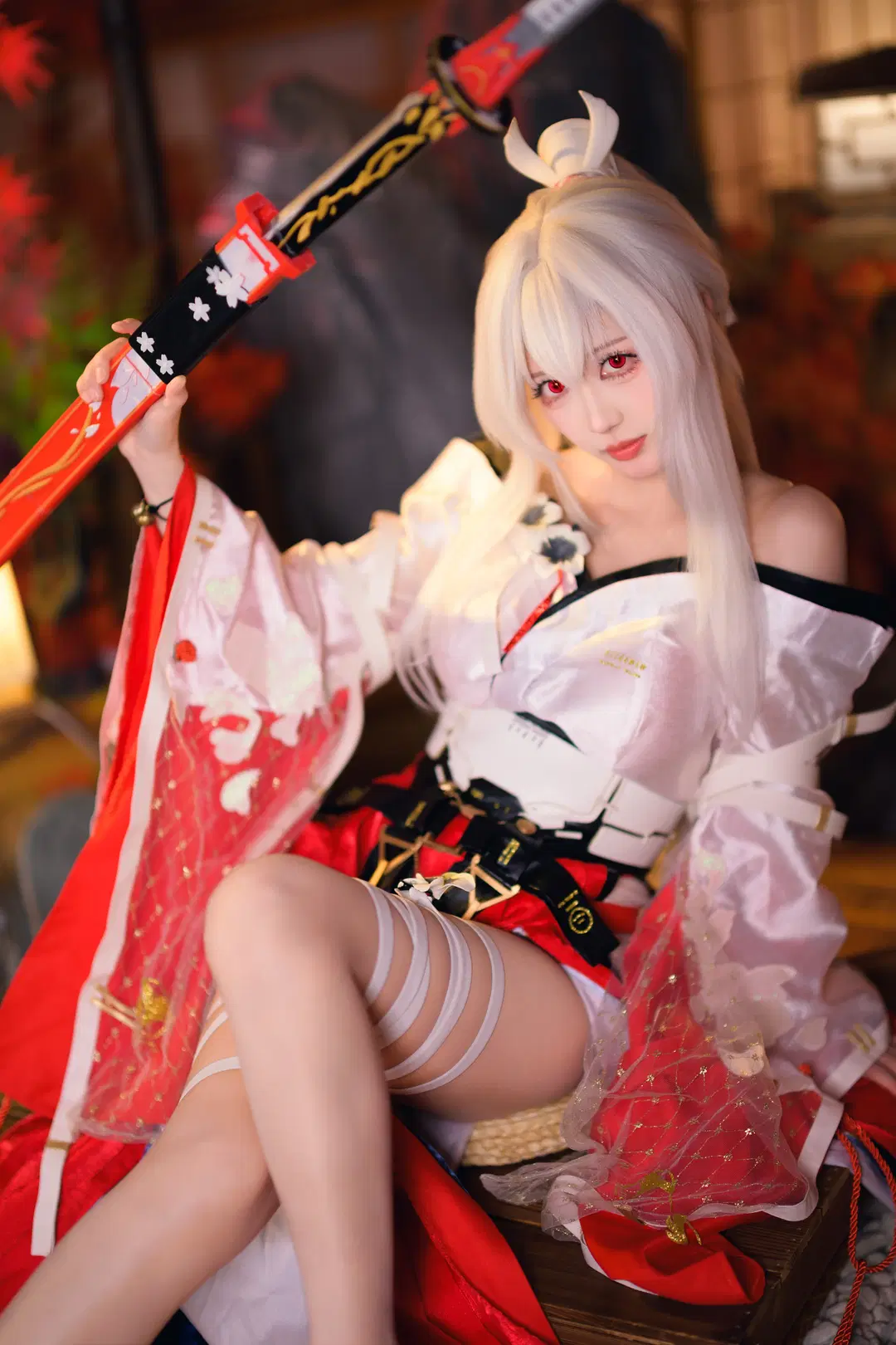 [Hiyuki cosplay] Wuthering Waves: Miko of Flaming Sakura Japanese Style Cosplay Shoot Record by 银河天路 - Image 2