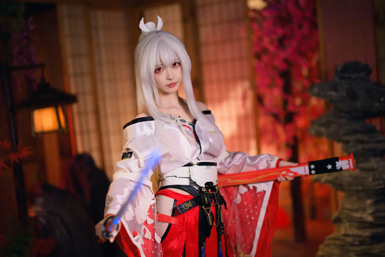 [Hiyuki cosplay] Wuthering Waves: Miko of Flaming Sakura Japanese Style Cosplay Shoot Record by 银河天路 - Image 4