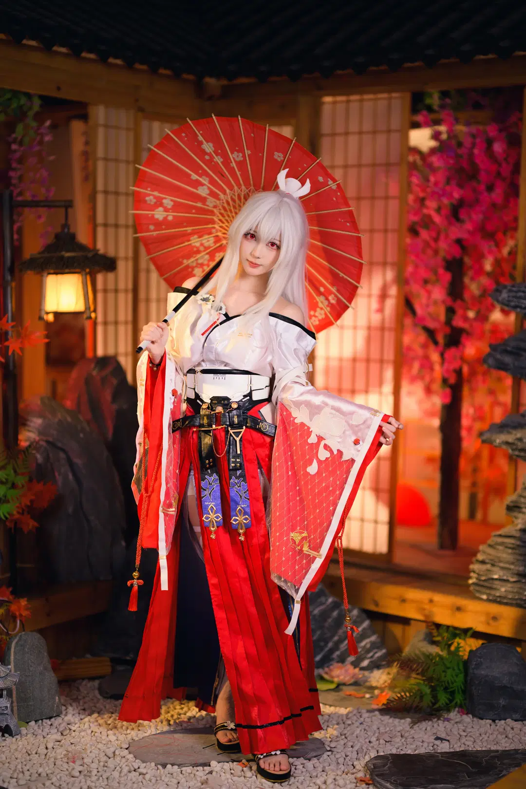[Hiyuki cosplay] Wuthering Waves: Miko of Flaming Sakura Japanese Style Cosplay Shoot Record by 银河天路 - Image 8