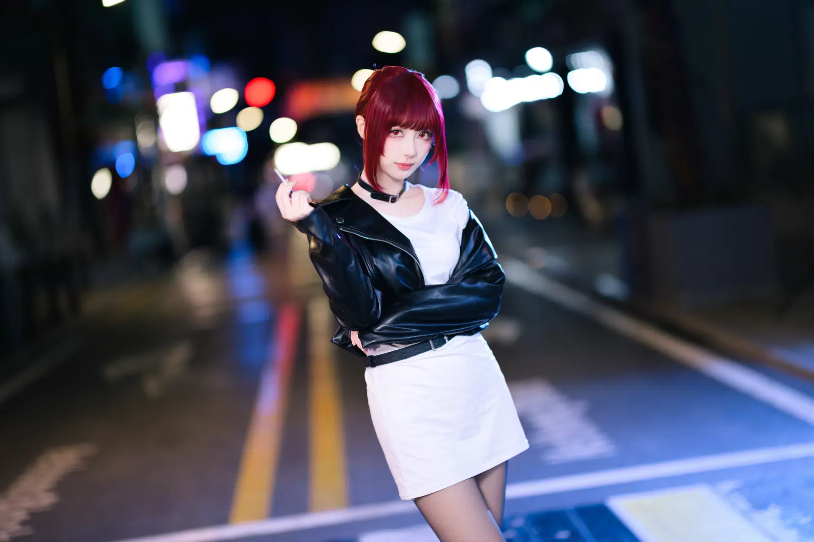 [Ms. Tayama cosplay] Night Street Aesthetic Under the F0.95 Large Aperture by 银河天路 - Image 2