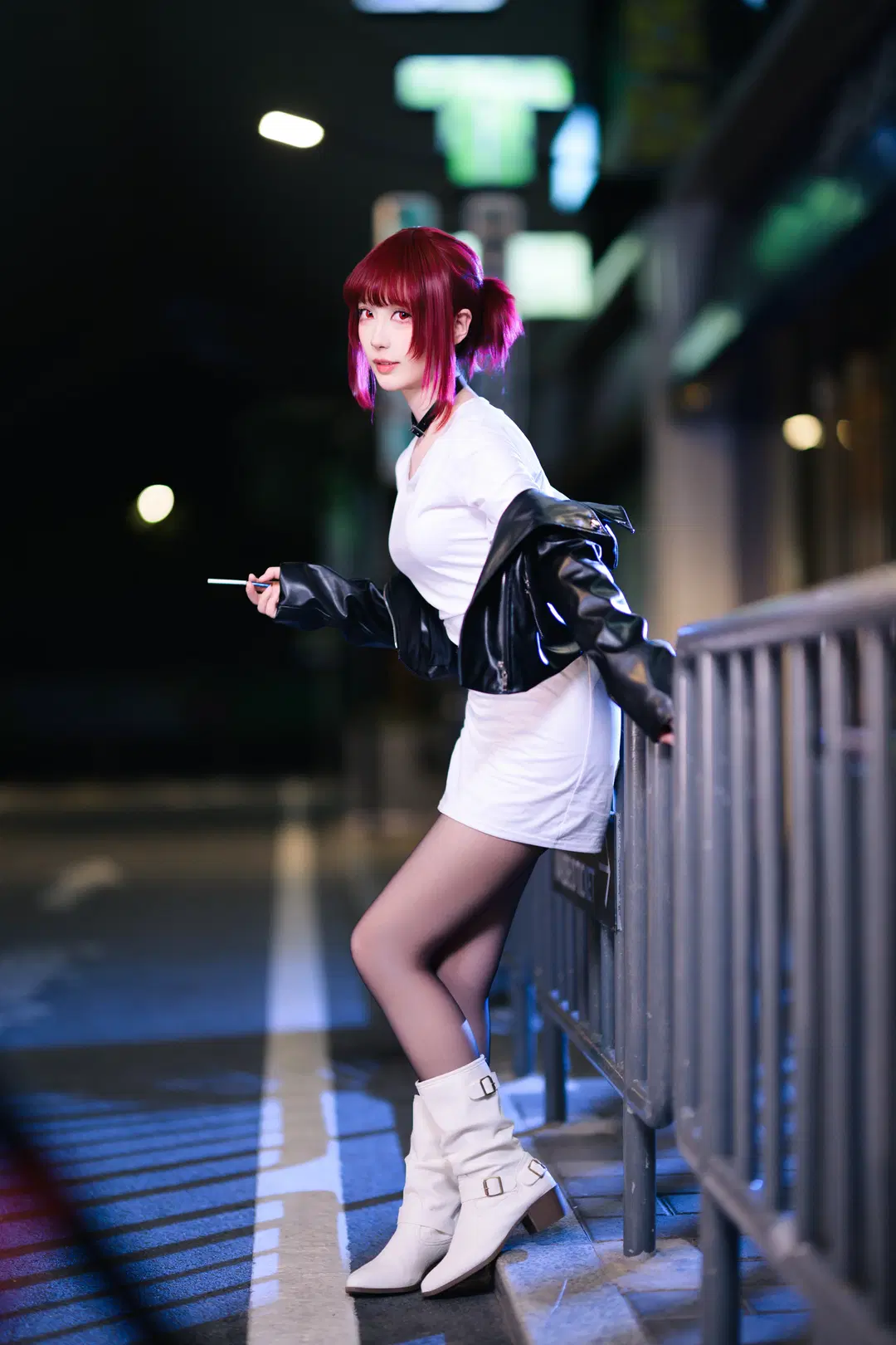 [Ms. Tayama cosplay] Night Street Aesthetic Under the F0.95 Large Aperture by 银河天路 - Image 3