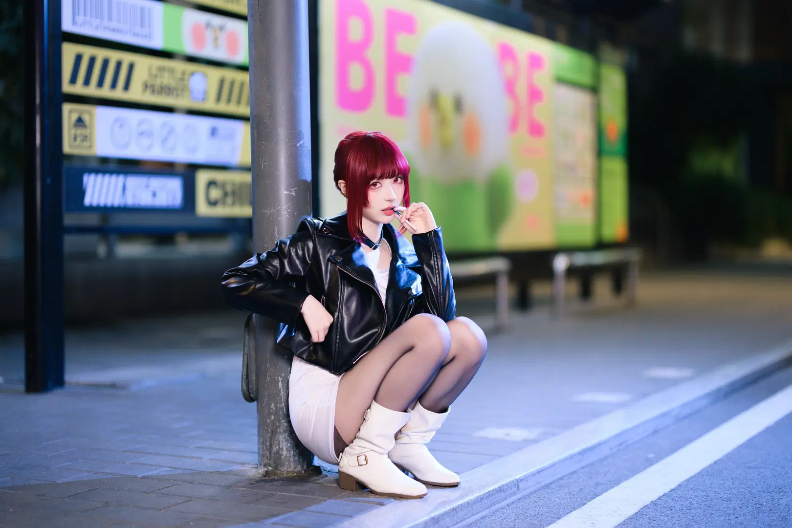 [Ms. Tayama cosplay] Night Street Aesthetic Under the F0.95 Large Aperture by 银河天路 - Image 5