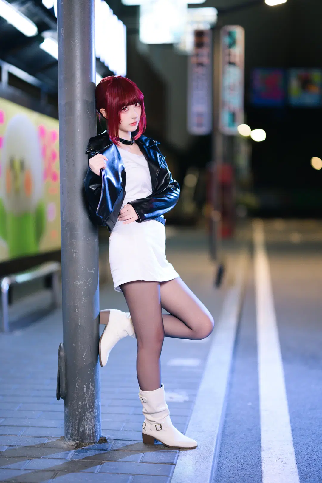 [Ms. Tayama cosplay] Night Street Aesthetic Under the F0.95 Large Aperture by 银河天路 - Image 6