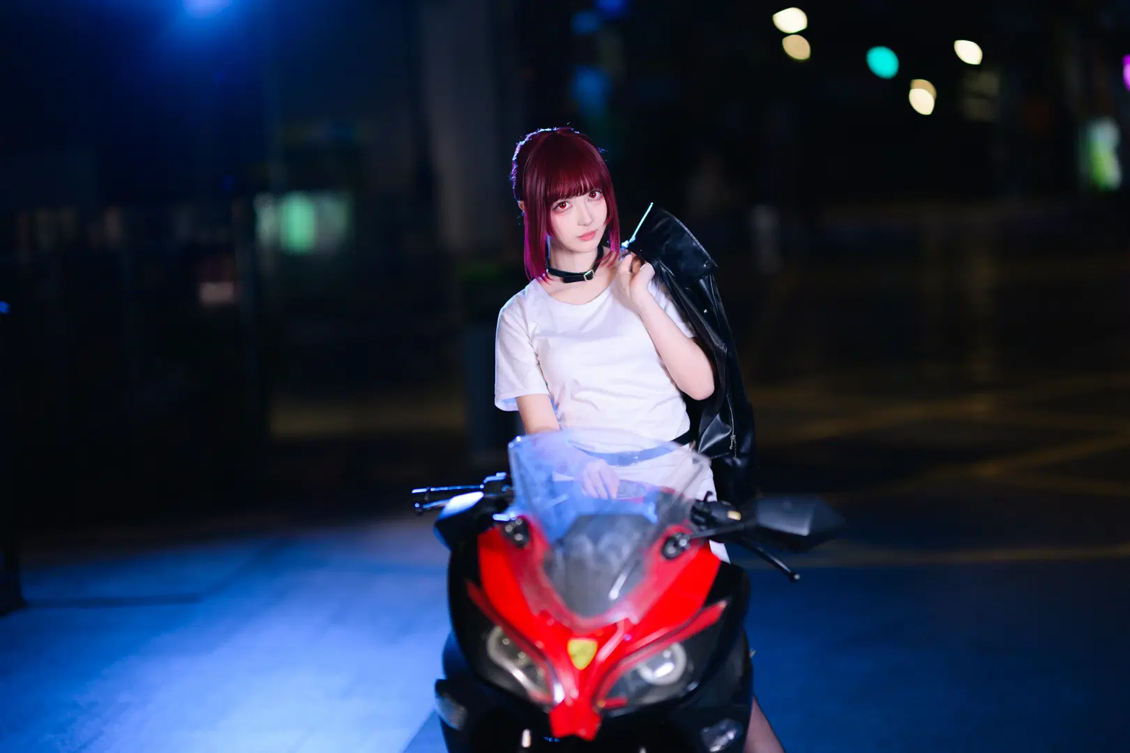 [Ms. Tayama cosplay] Night Street Aesthetic Under the F0.95 Large Aperture by 银河天路 - Image 8